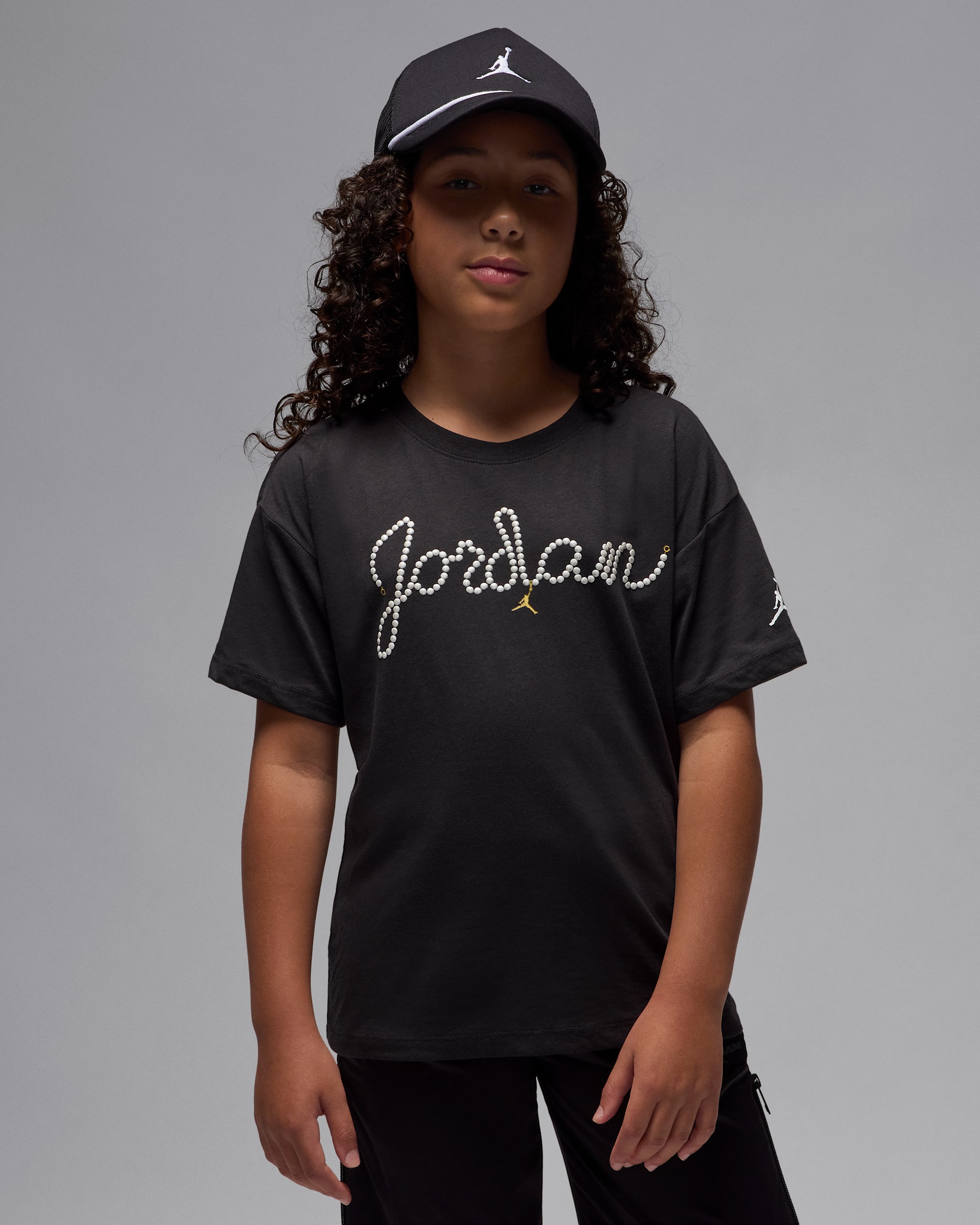 Jordan Pearl T-Shirt (ältere Kinder) - Off Noir