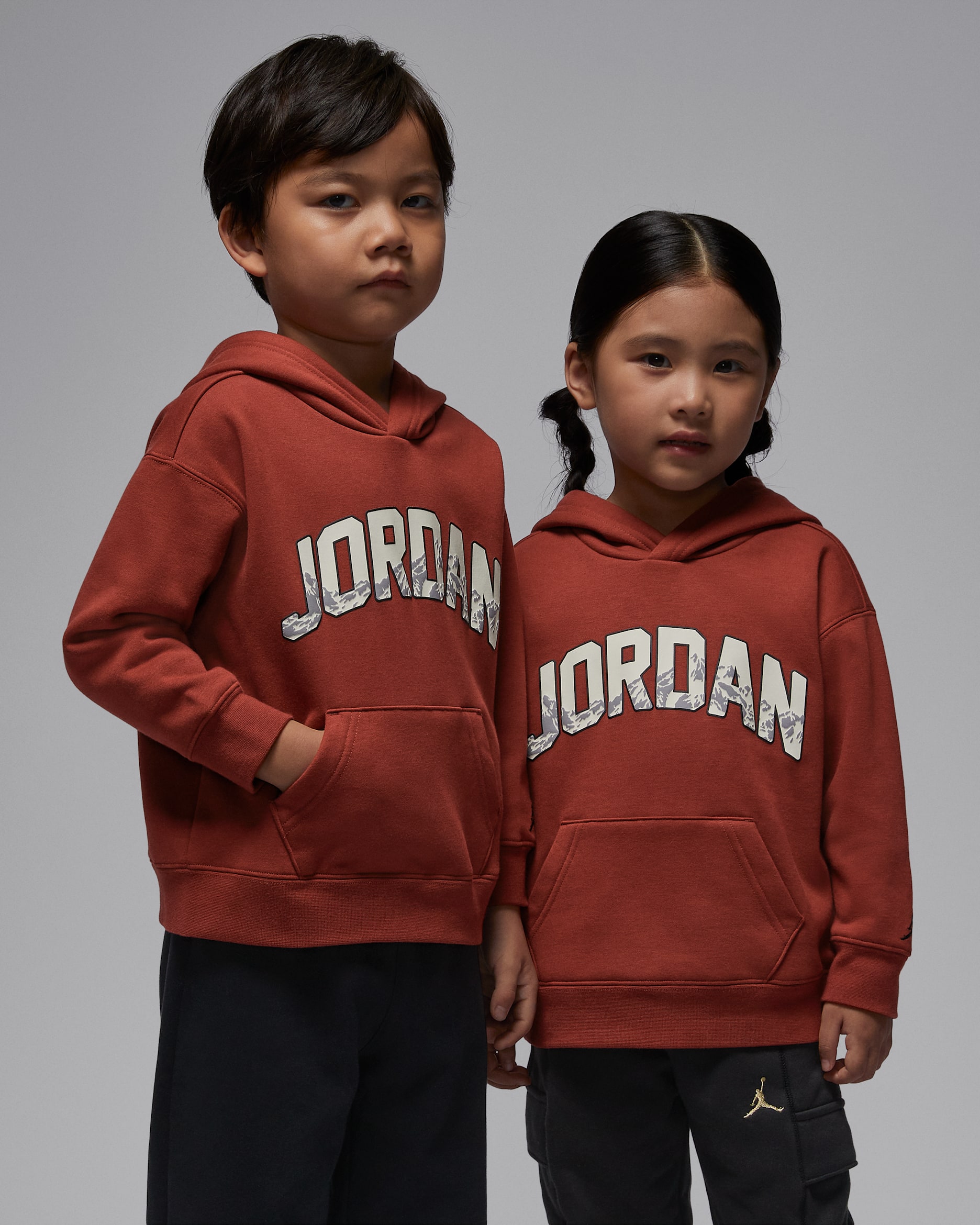 Jordan Little Kids' Gift Giving Mountain Pullover Hoodie - Redstone
