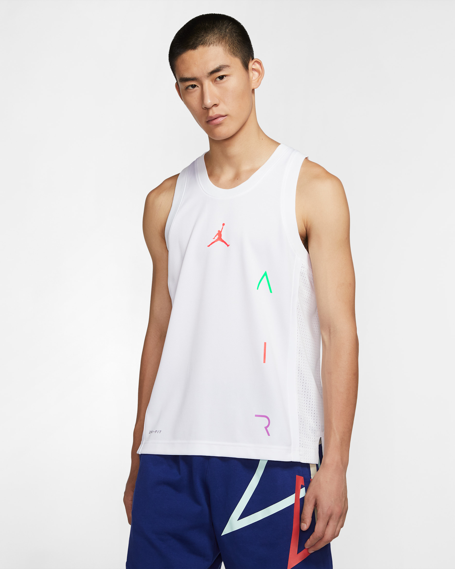 Maillot de basketball Jordan Air pour Homme - Blanc/Blanc/Infrared 23
