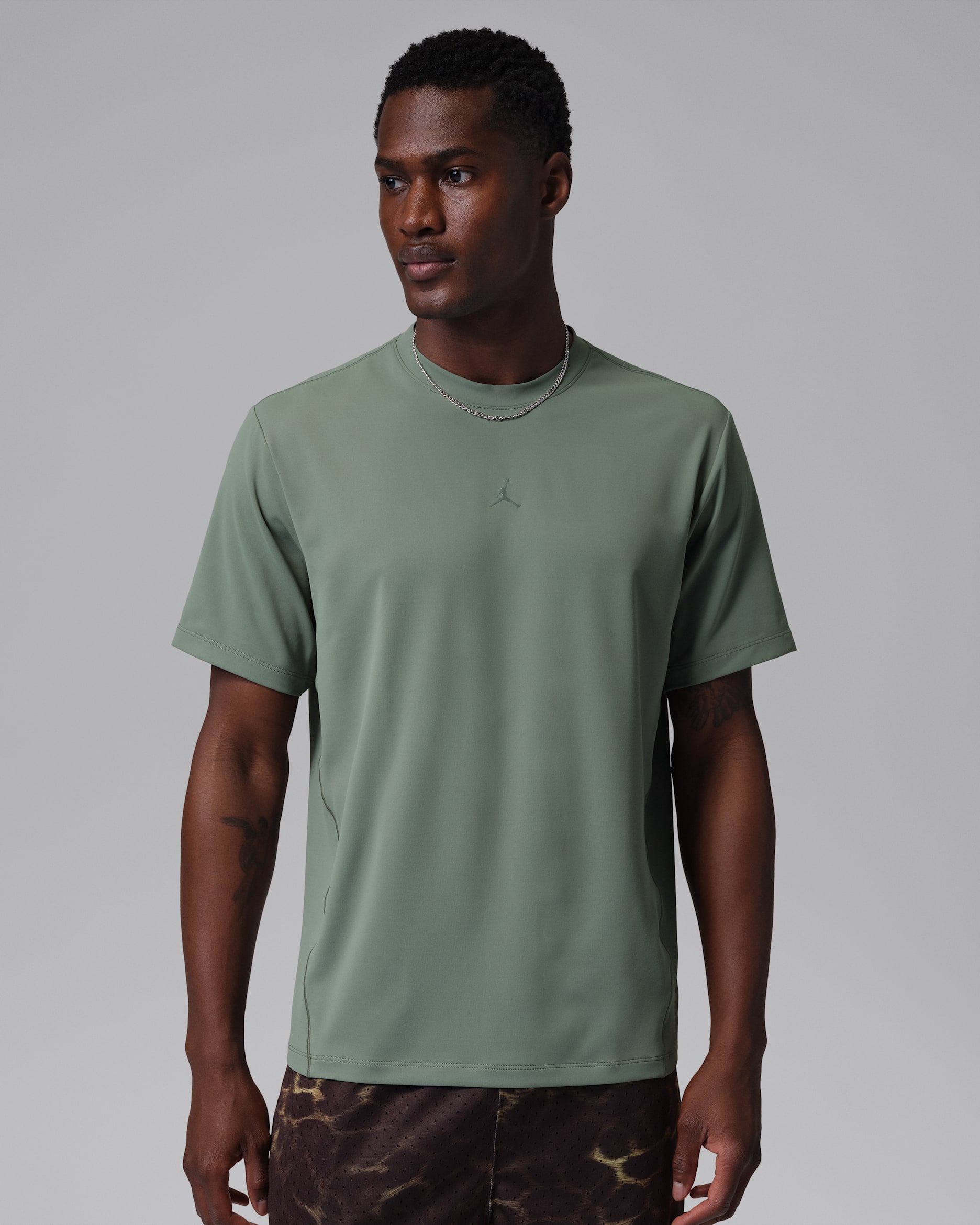 Playera de manga corta Dri-FIT para hombre Jordan Sport Flightweight - Liquen vintage/Sombra oscuro