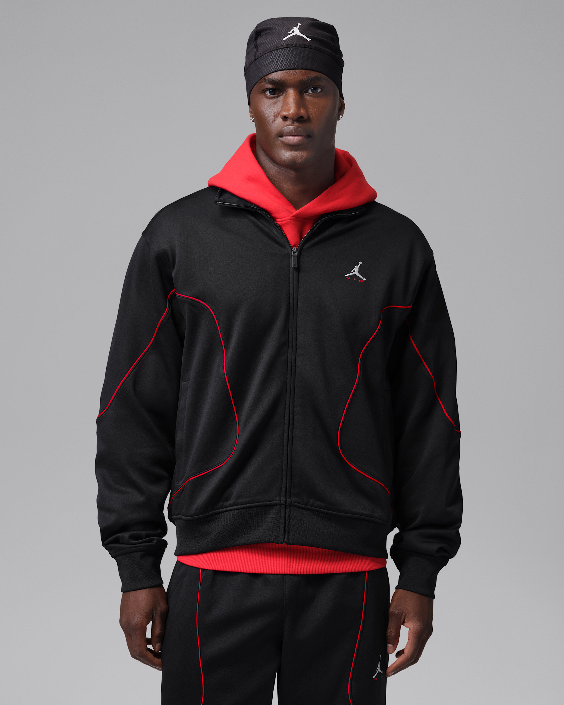 Jordan Brooklyn Men's Tracksuit Jacket - Black/Black