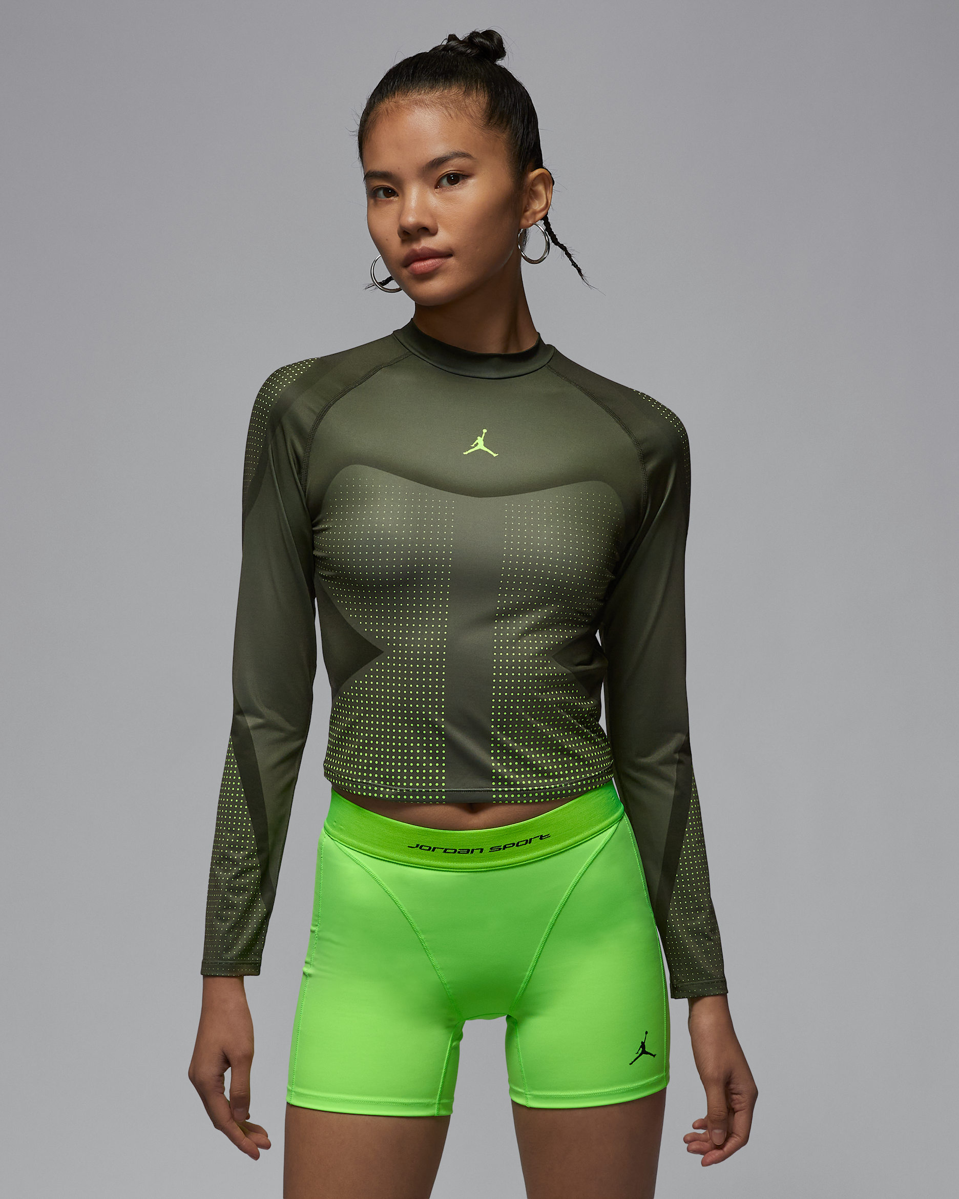 ジョーダン スポーツ ウィメンズ Dri-FIT ロングスリーブ トップ - オフノワール