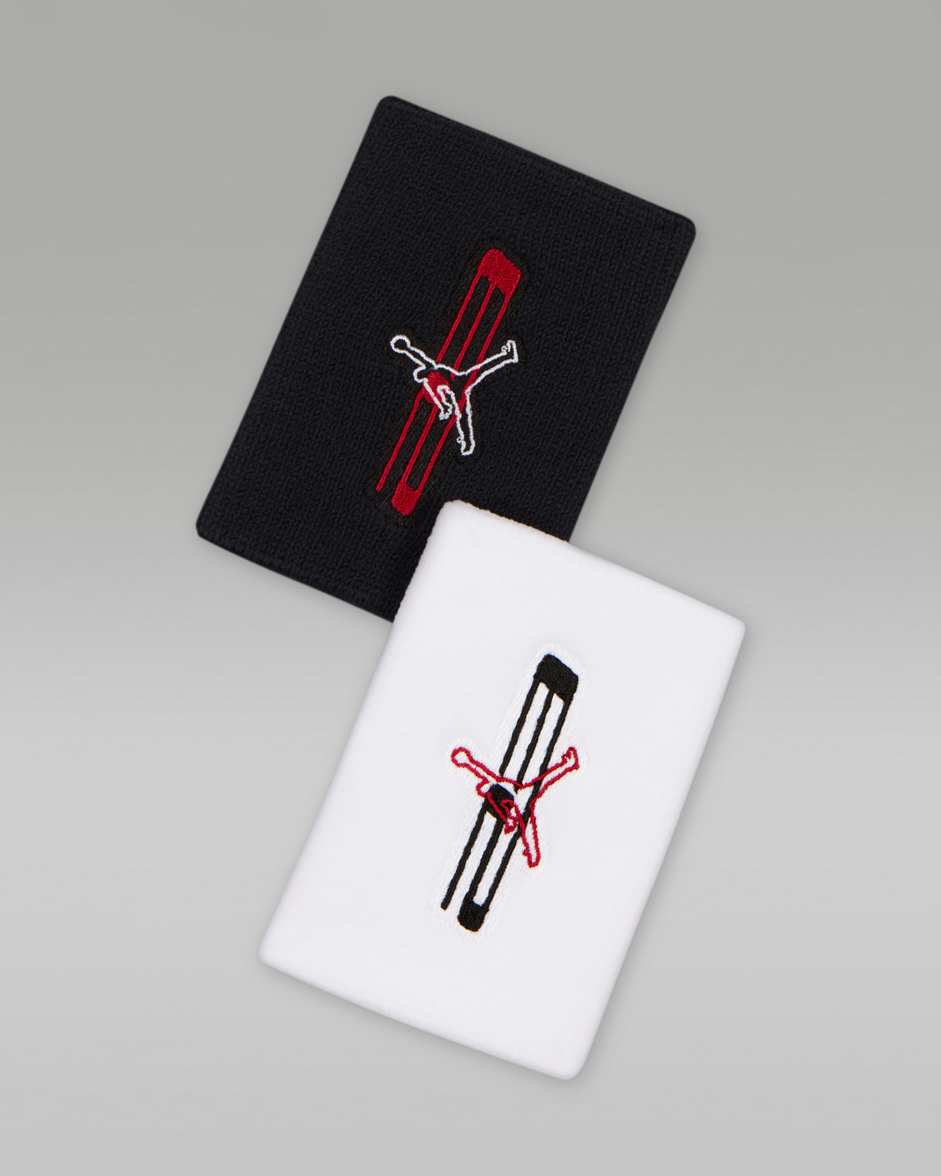 Svettband Jordan Jumpman Nike Dri-FIT - Svart/Vit/Gym Red