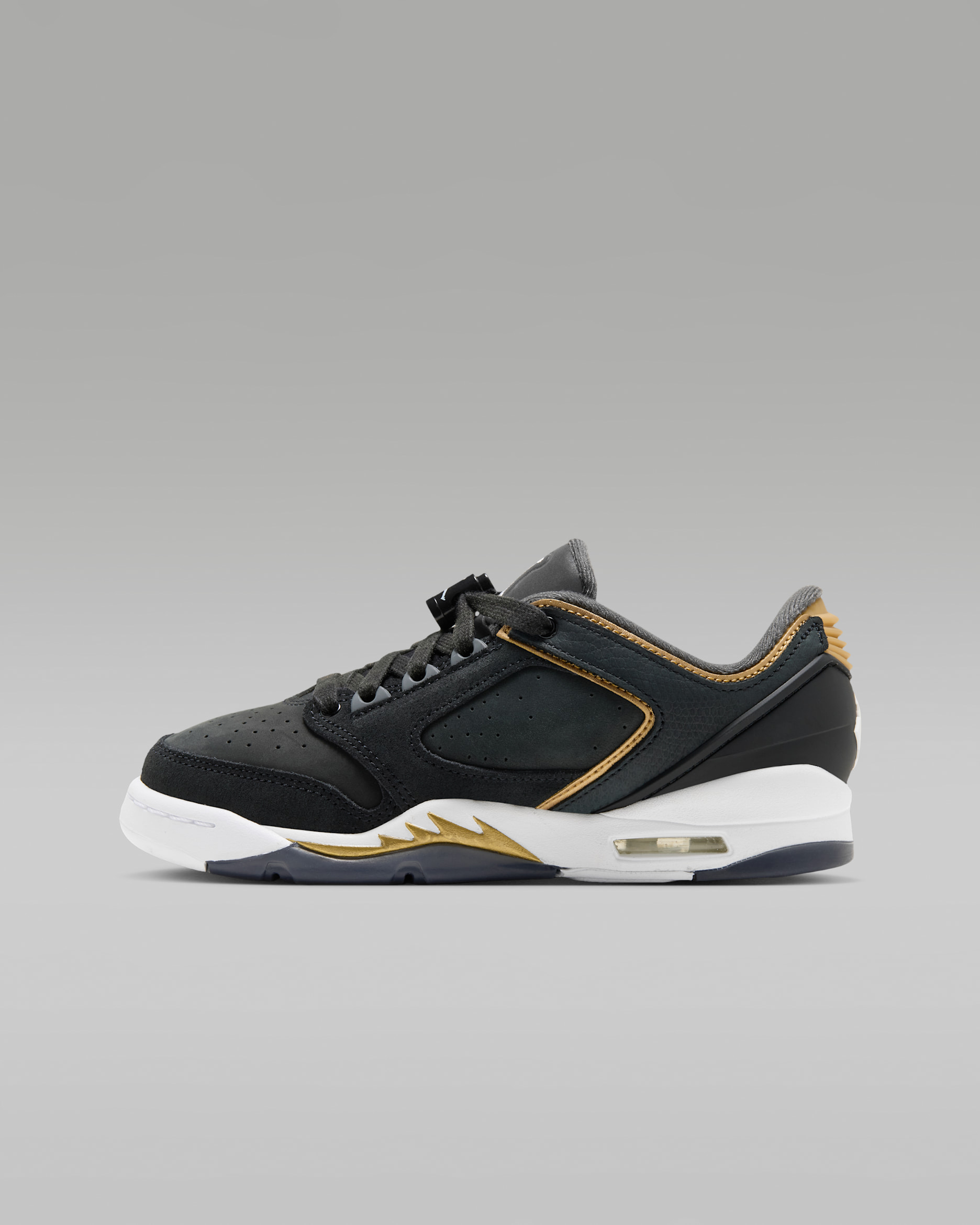 Air Jordan Sixty Plus Low Big Kids' Shoes - Black/Metallic Gold/Anthracite/White