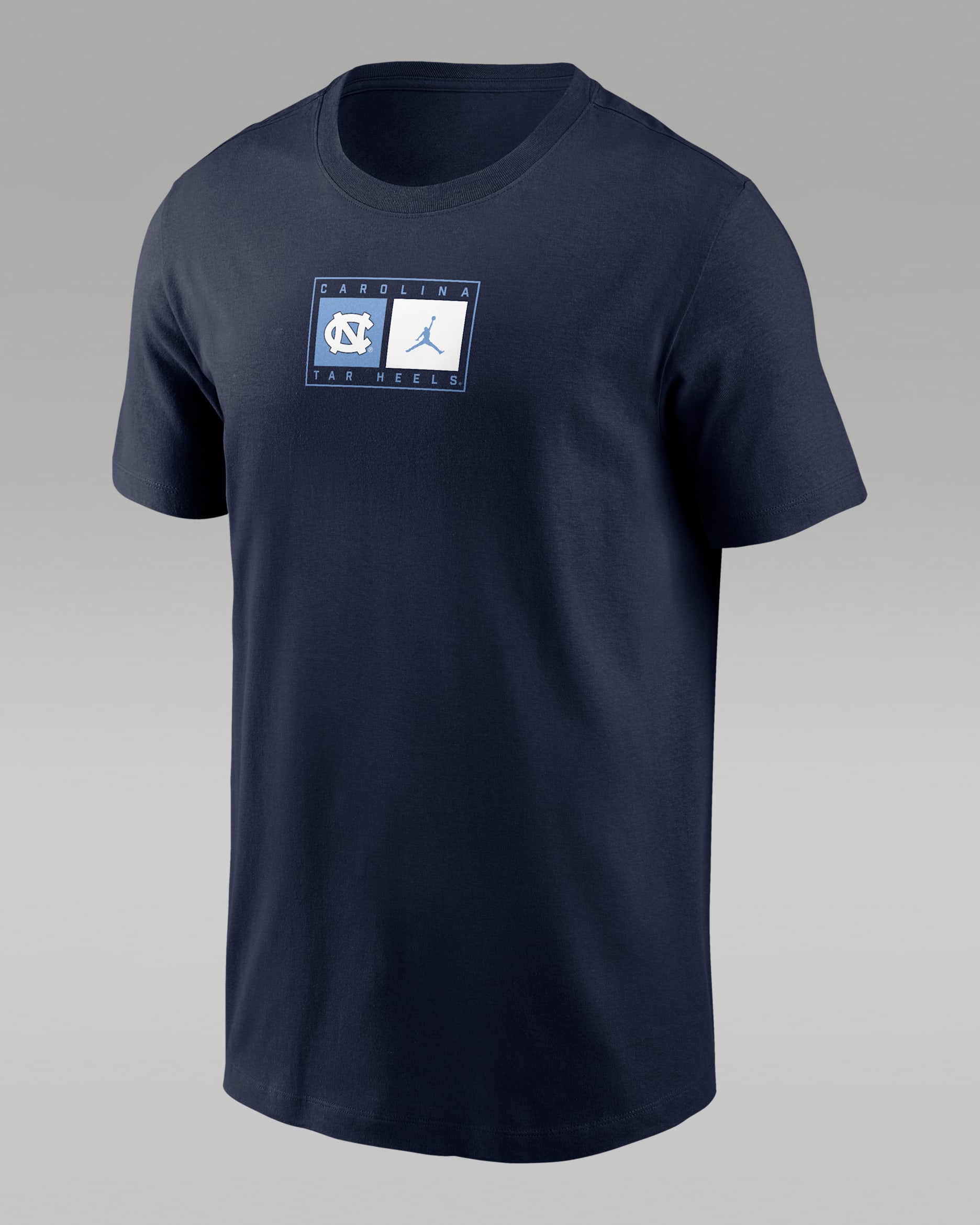 Playera universitaria Nike para hombre North Carolina Campus Logo Swoosh - Azul marino