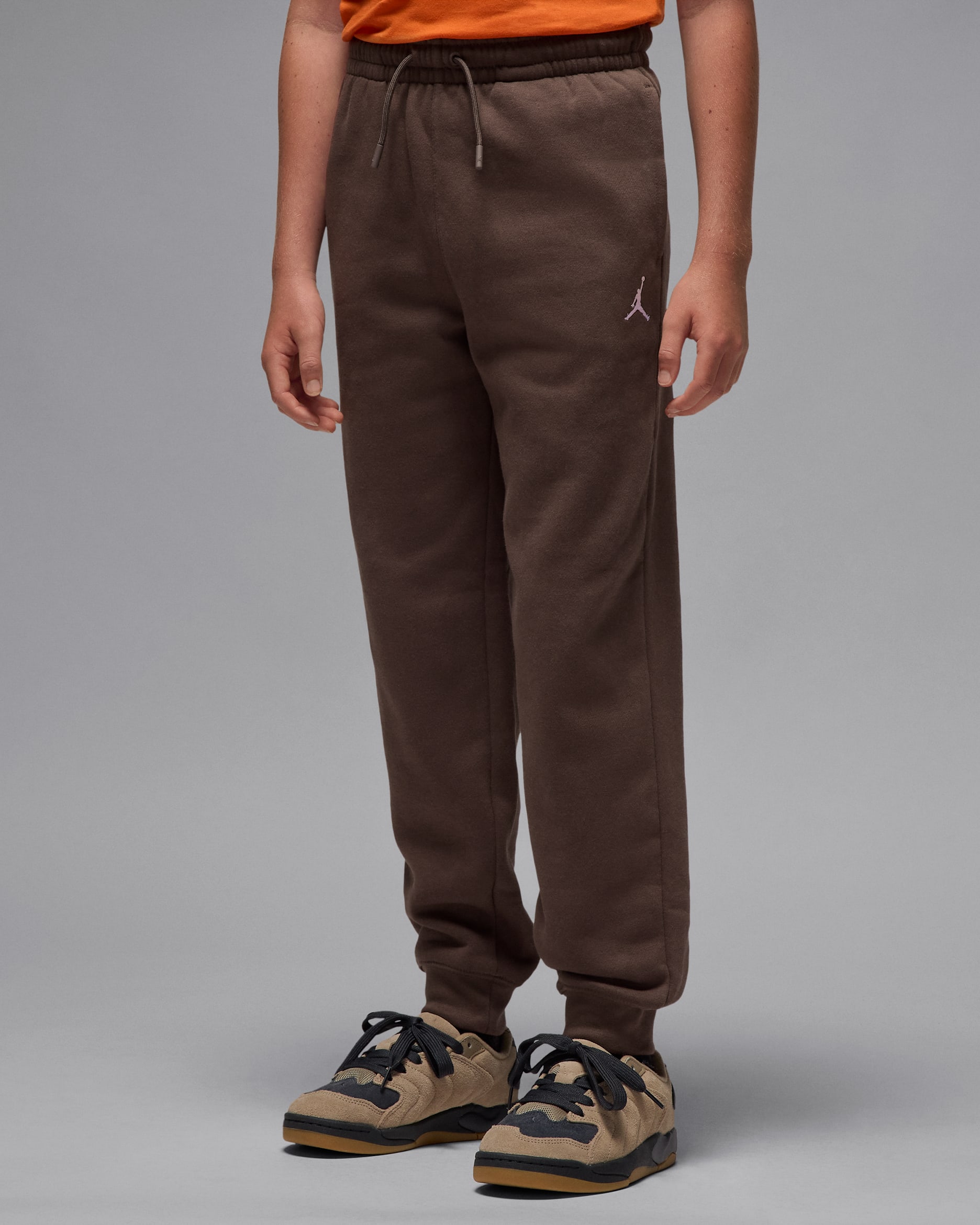 Spodnie dla dużych dzieci Jordan Brooklyn Fleece - Baroque Brown