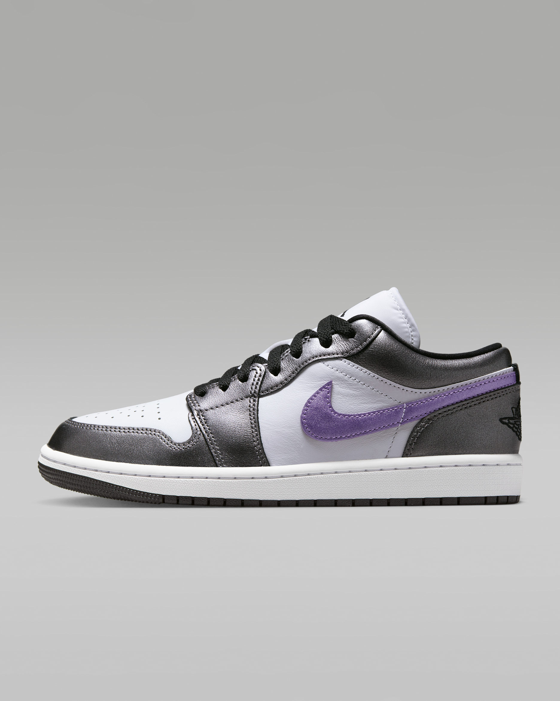 Air Jordan 1 Low SE damesko - Hvit/Svart/Grape Ice