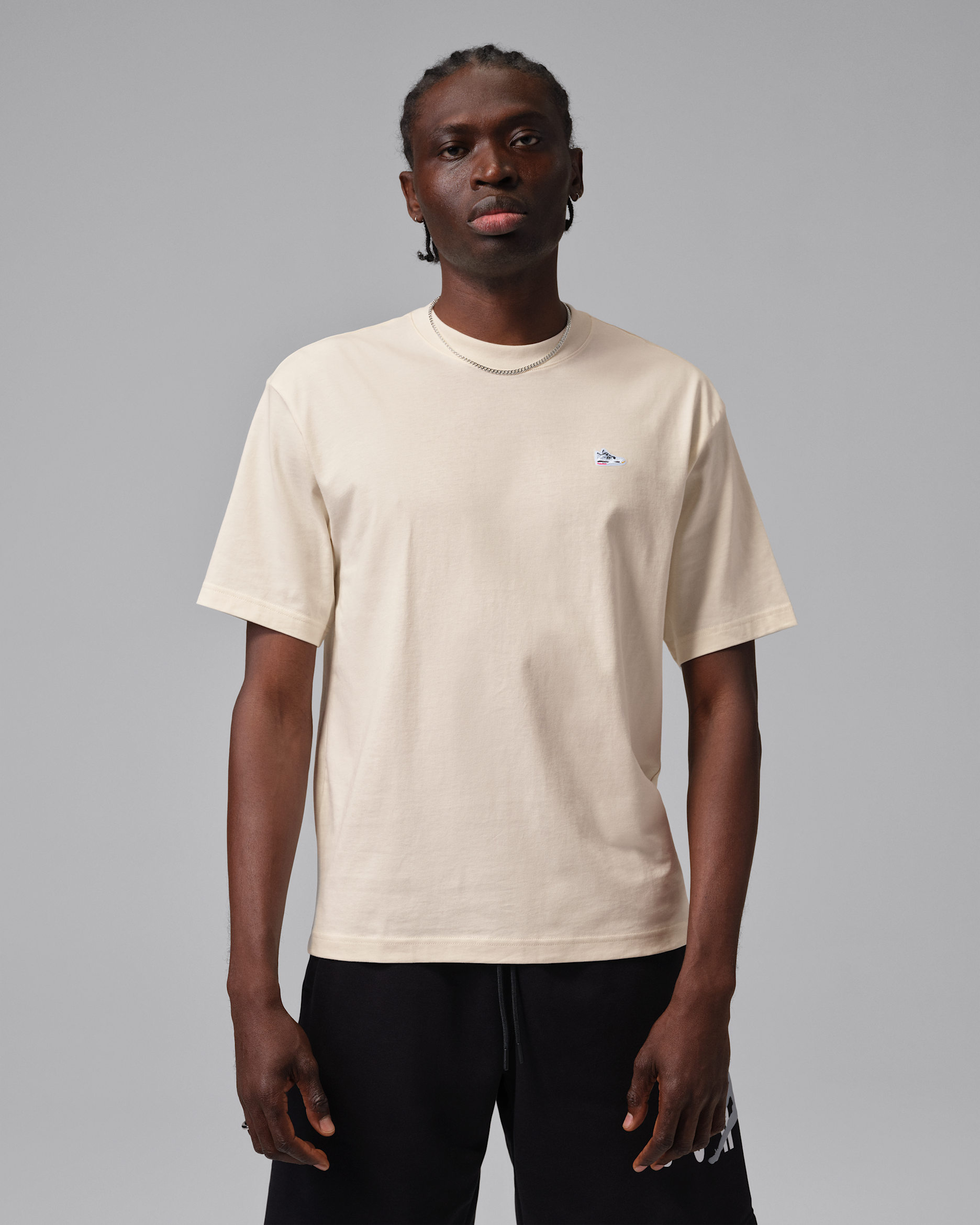 Jordan Men's Sneaker Patch T-Shirt - Pale Ivory