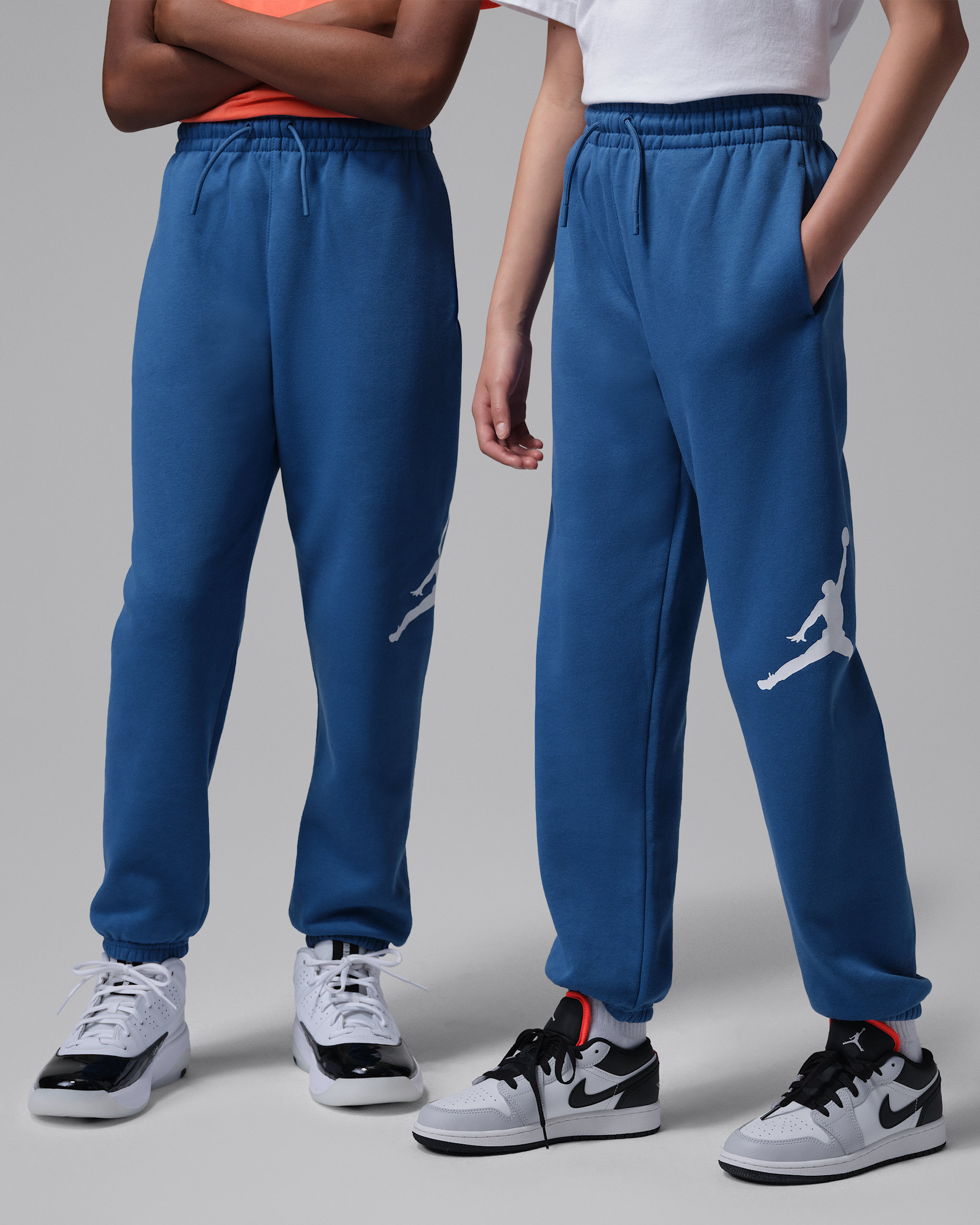 Jordan Older Kids' Jumbo Jumpman Fleece Trousers - True Blue