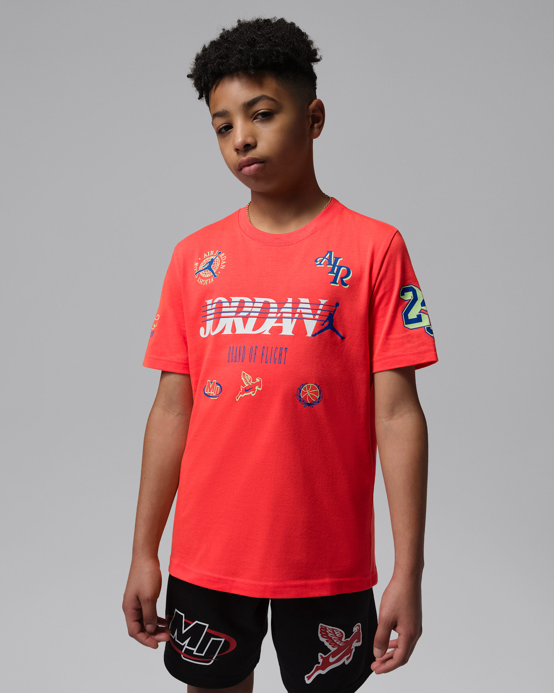 Playera para niños talla grande Jordan Sports Club - Infrarrojo