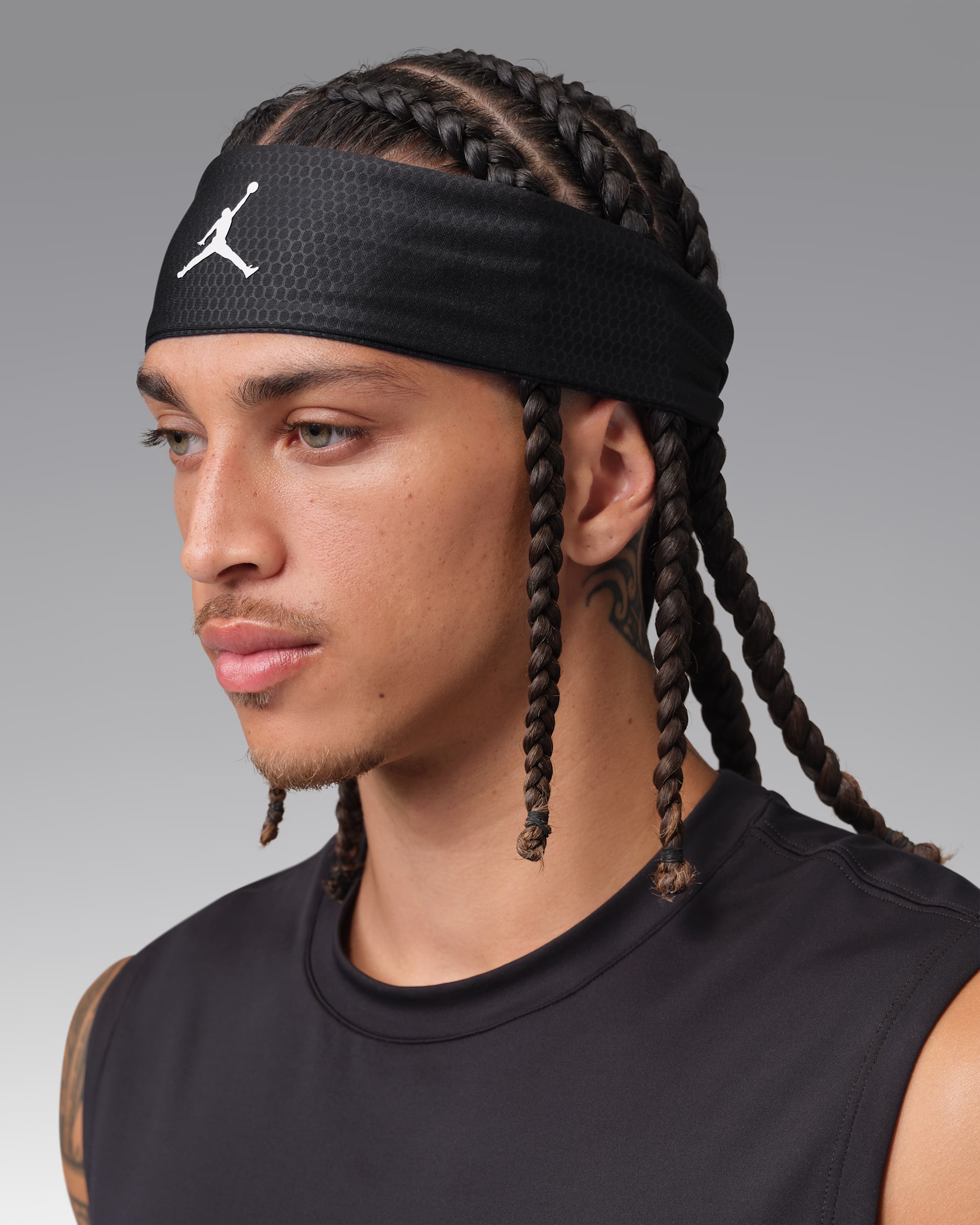 Cinta para el pelo deportiva Dri-FIT Performance Jordan - Negro/Blanco