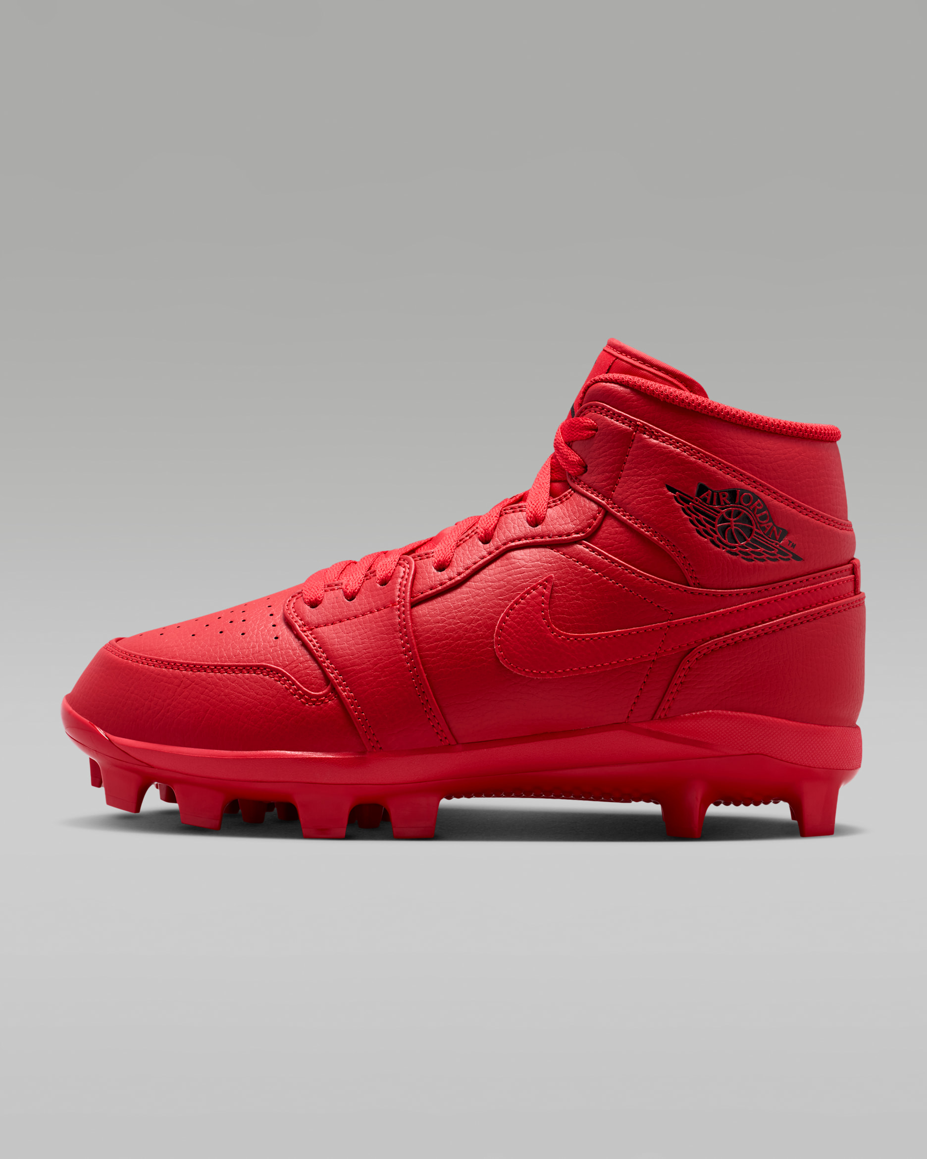 Jordan 1 Retro MCS Men's Baseball Cleats - University Red/Black
