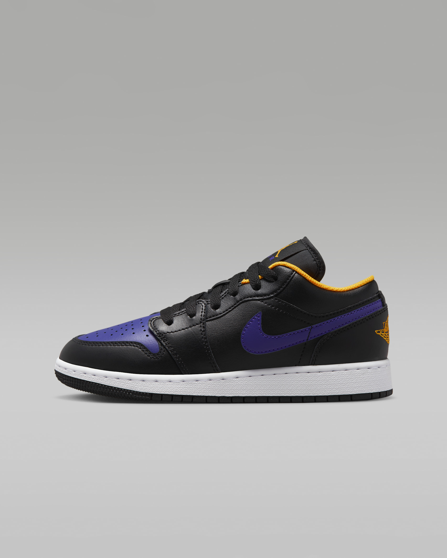 รองเท้าเด็กโต Air Jordan 1 Low - ดำ/Taxi/Dark Concord