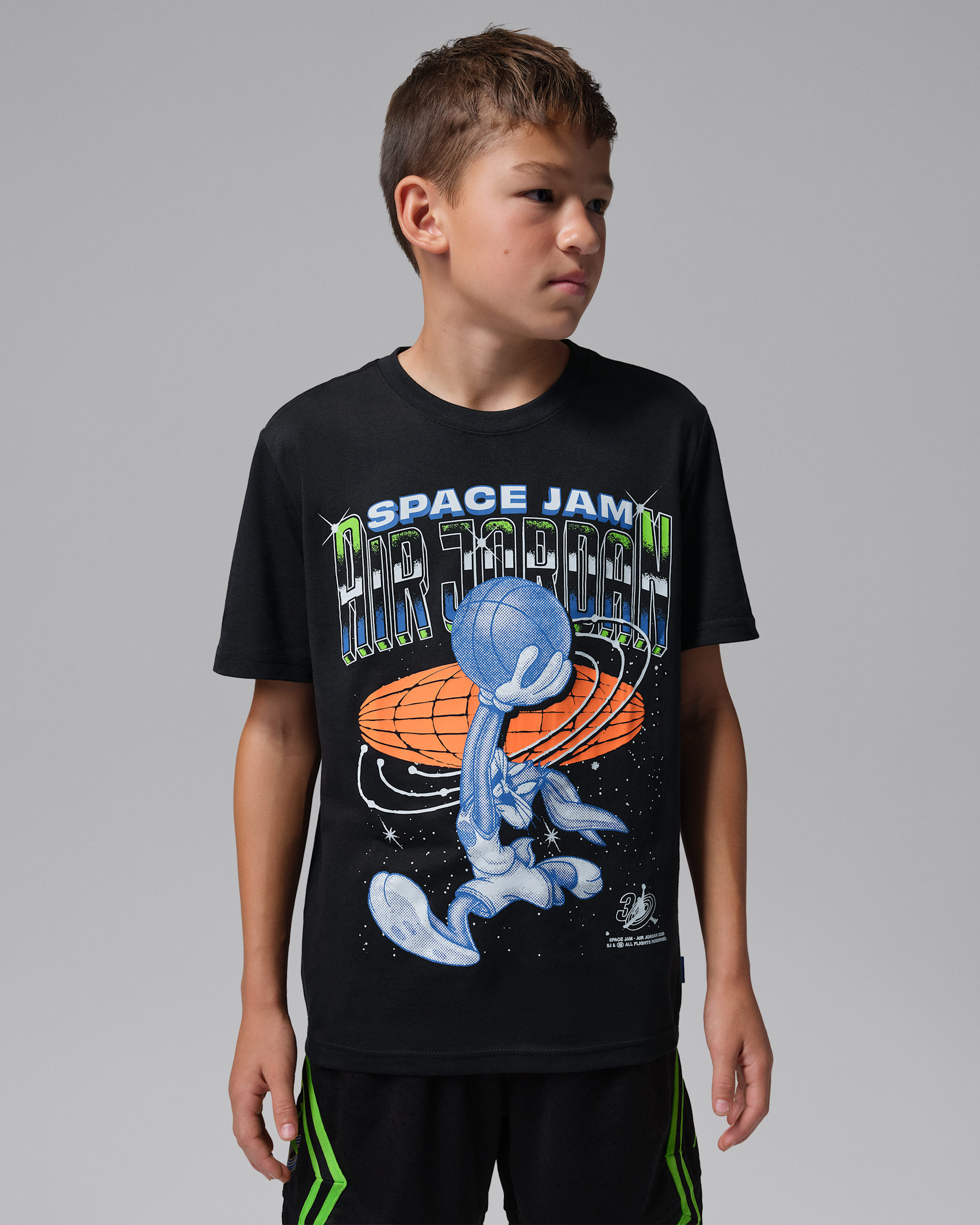 Jordan Big Kids' Space Jam 30 Bugs Slam T-Shirt - Black