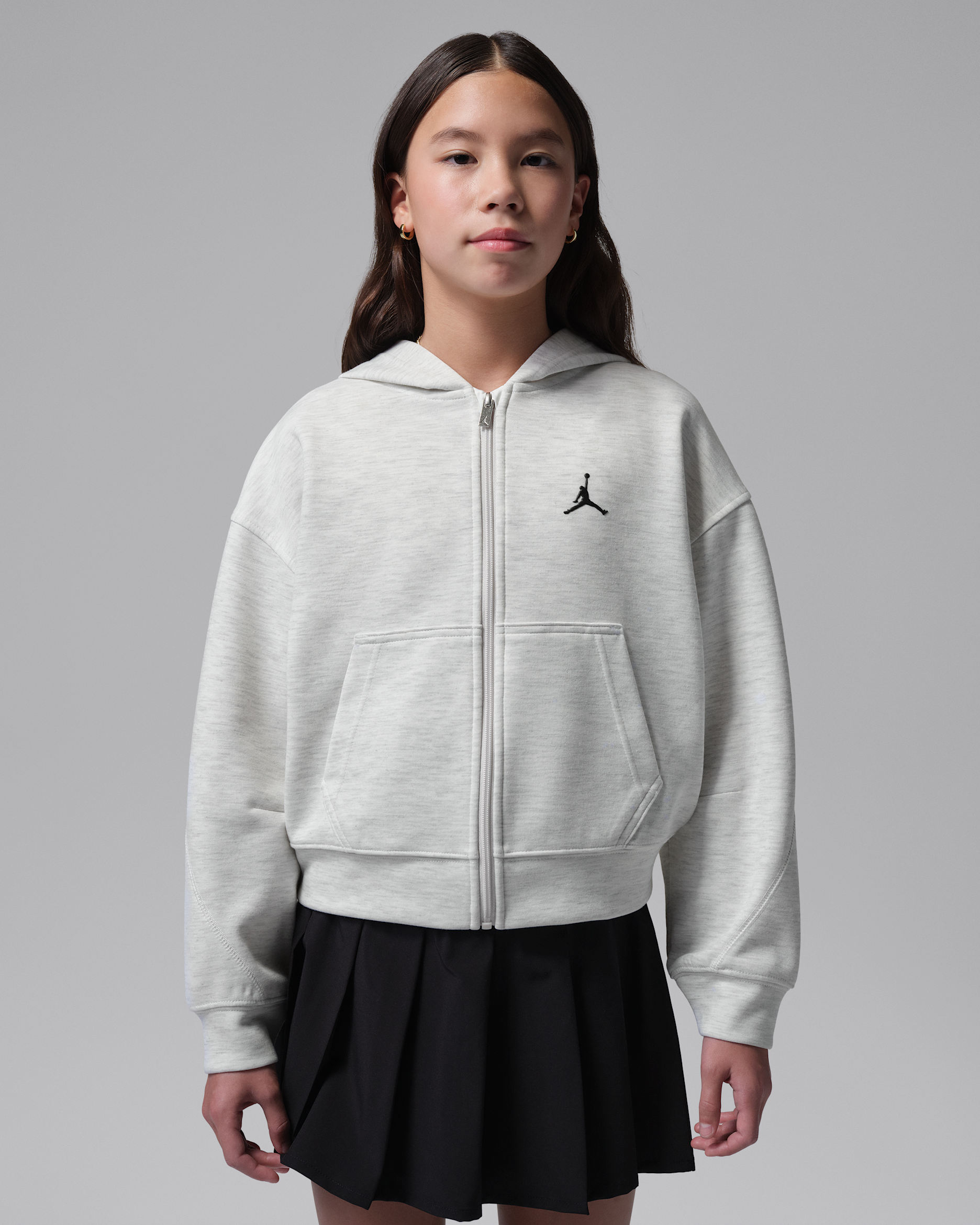 Jordan Older Kids' Dri-FIT Perform Sport Full-Zip Hoodie - Birch Heather