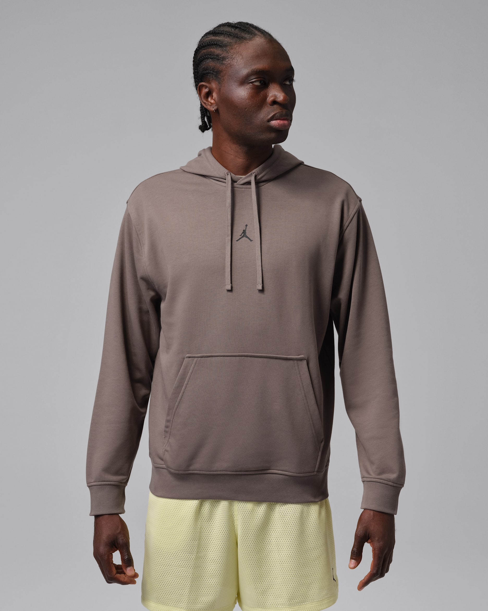 Jordan Sport Crossover Men's Dri-FIT Pullover Hoodie - Olive Grey/Black