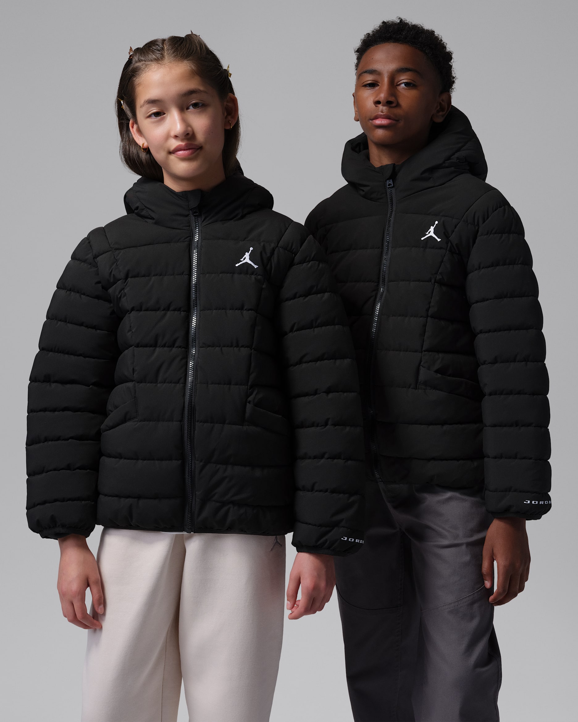 Jordan Big Kids' Midweight Active Puffer Jacket - Black