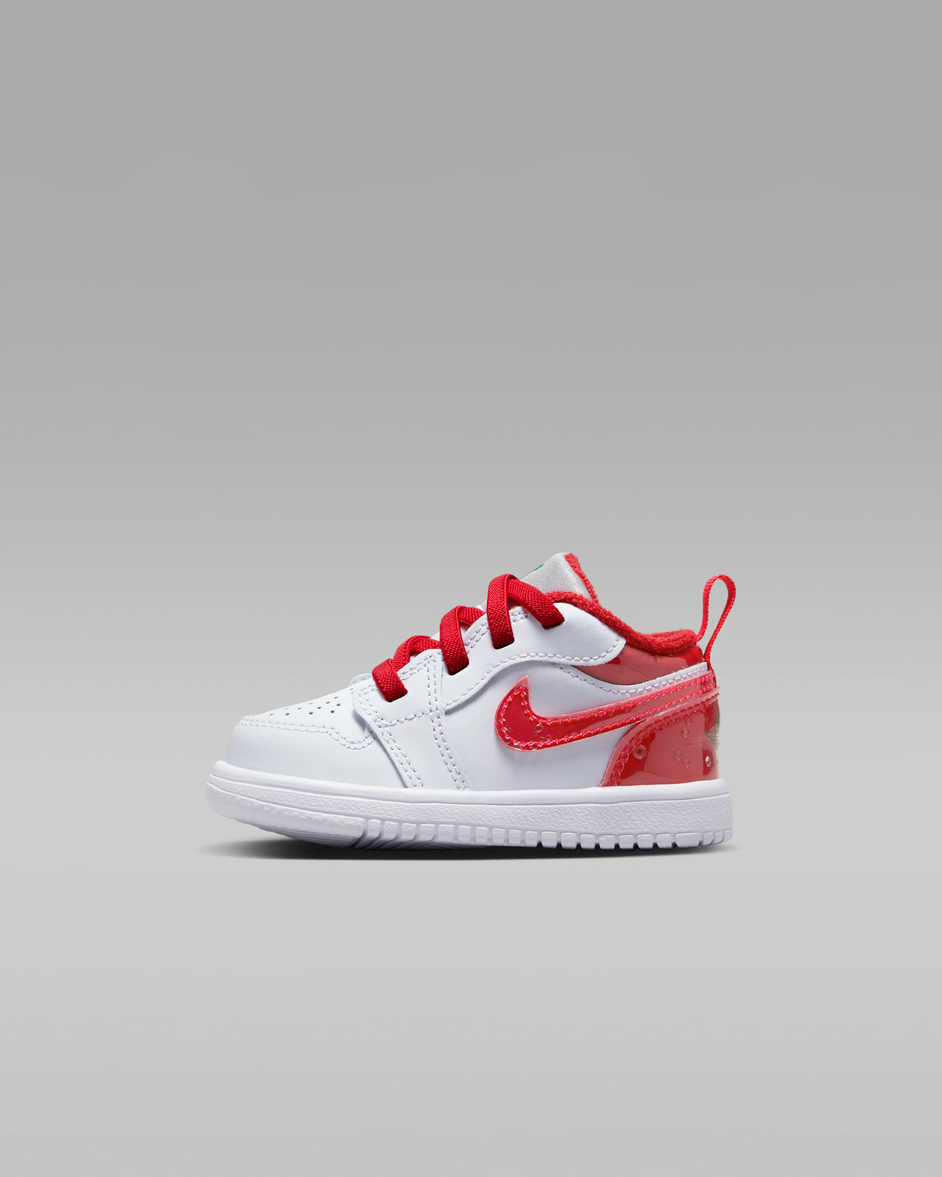 Jordan 1 Low Alt SE Baby/Toddler Shoes - Football Grey/Pine Green/White/University Red