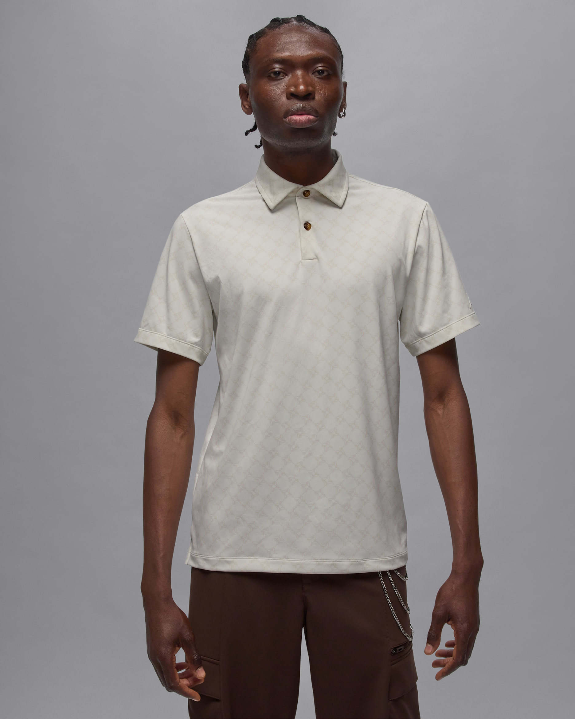 Polo de golf estampado para hombre Jordan Sport - Fantasma/Vela