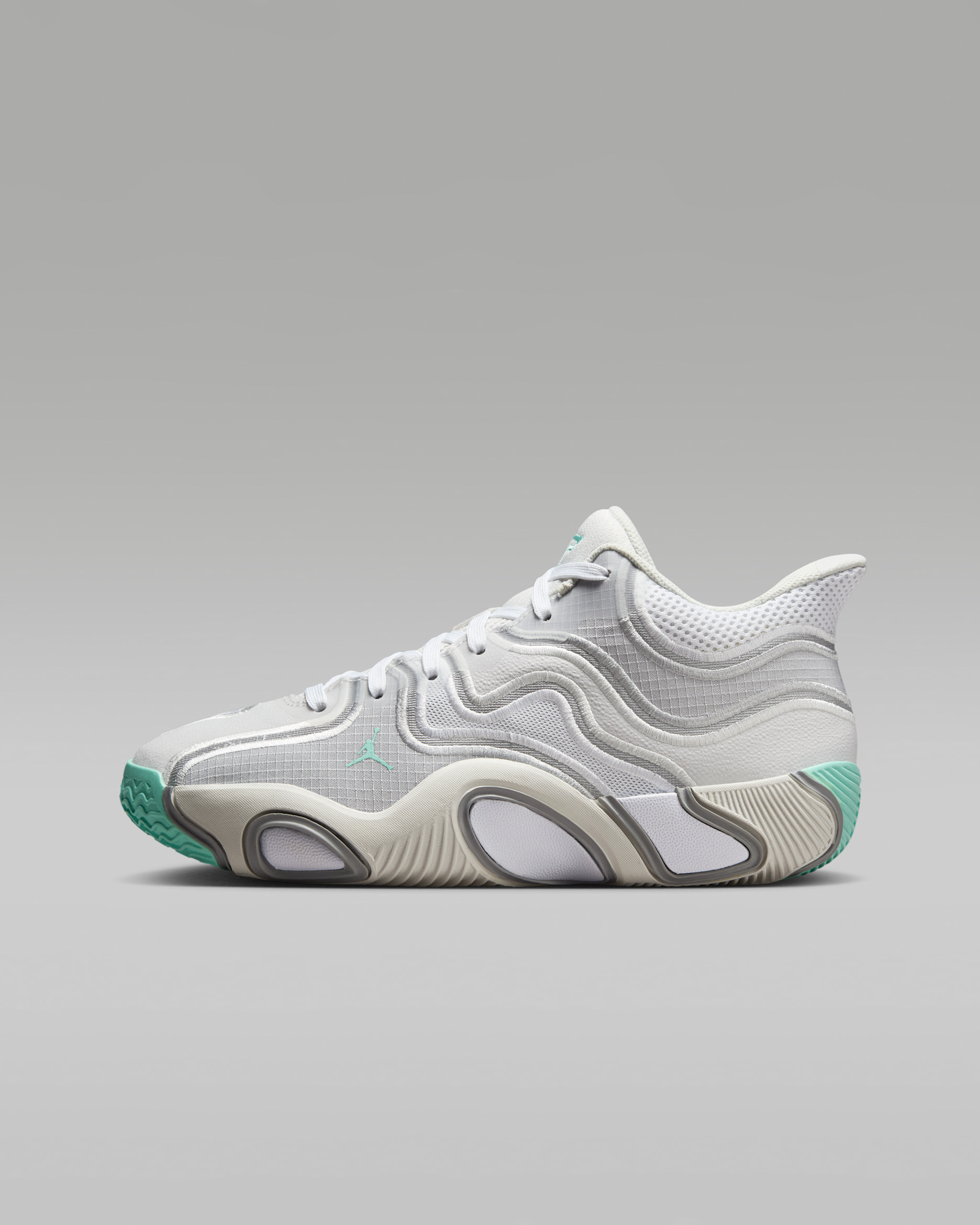 Tenis de básquetbol para niños grandes Tatum 3 - Tinte platino/Gris humo claro/Gris niebla/Blanco