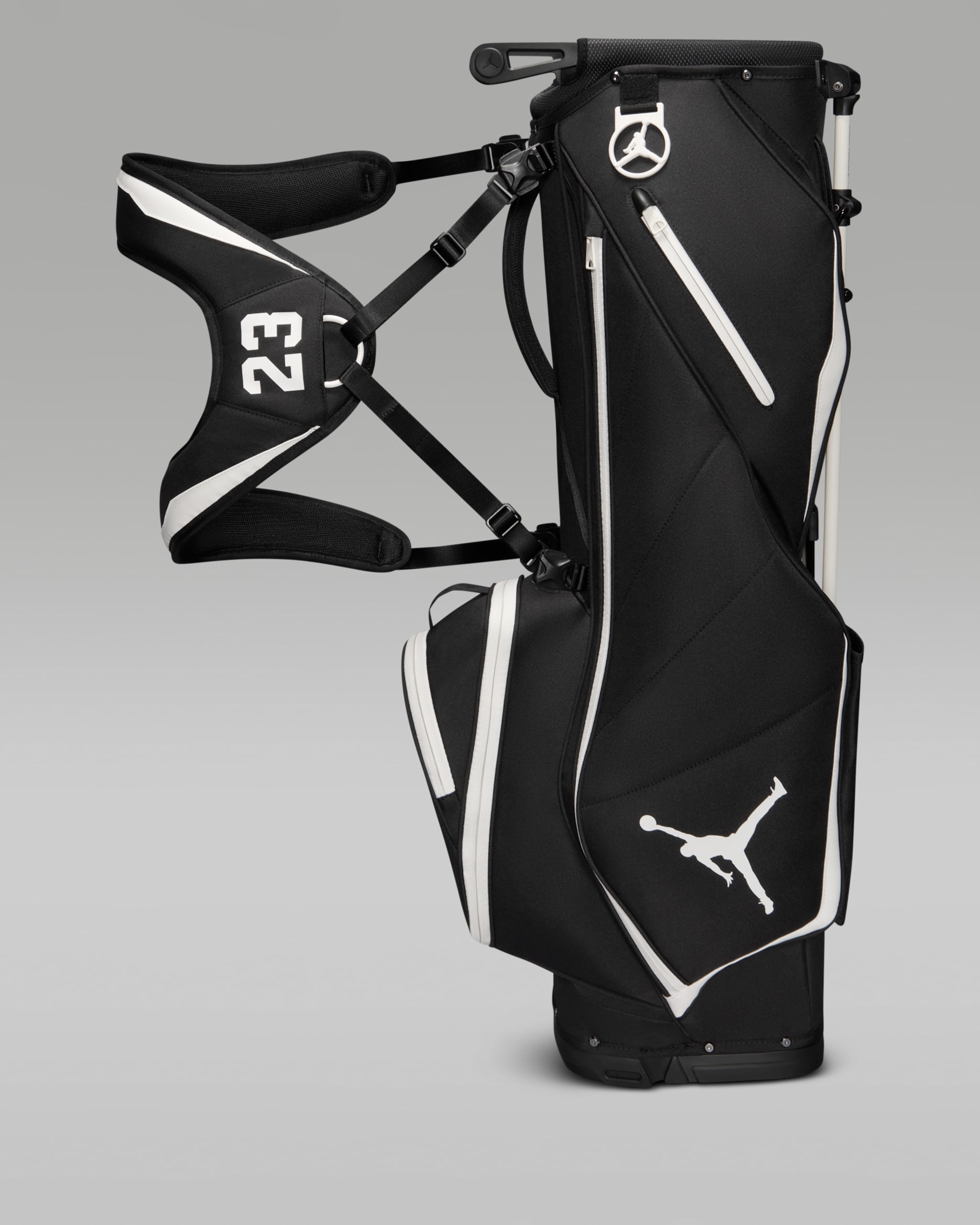 Bolsa de golf de 6 divisiones Jordan Fadeaway - Negro/Marfil pálido/Marfil pálido