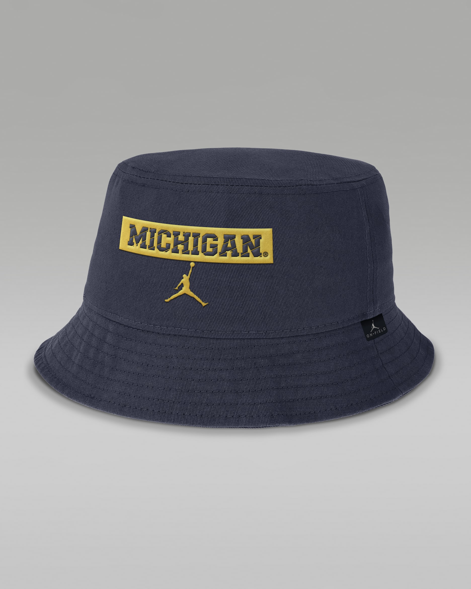 Michigan Apex Men's Jordan Brand College Bucket Hat - College Navy