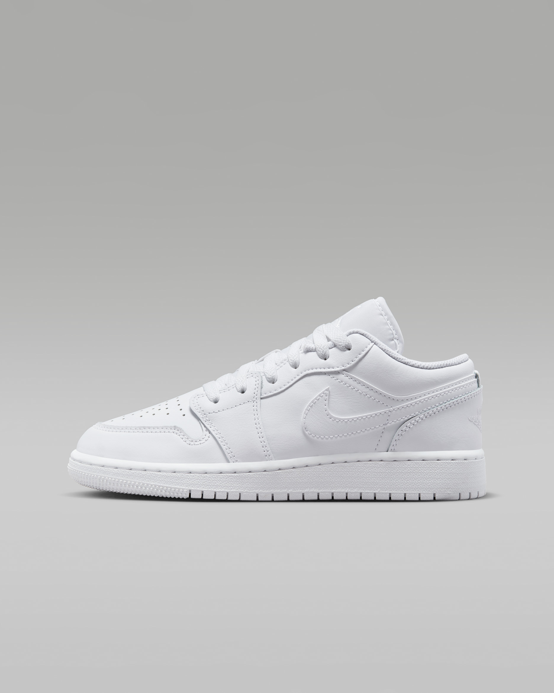 Chaussure Air Jordan 1 Low pour ado - Blanc/Blanc/Blanc