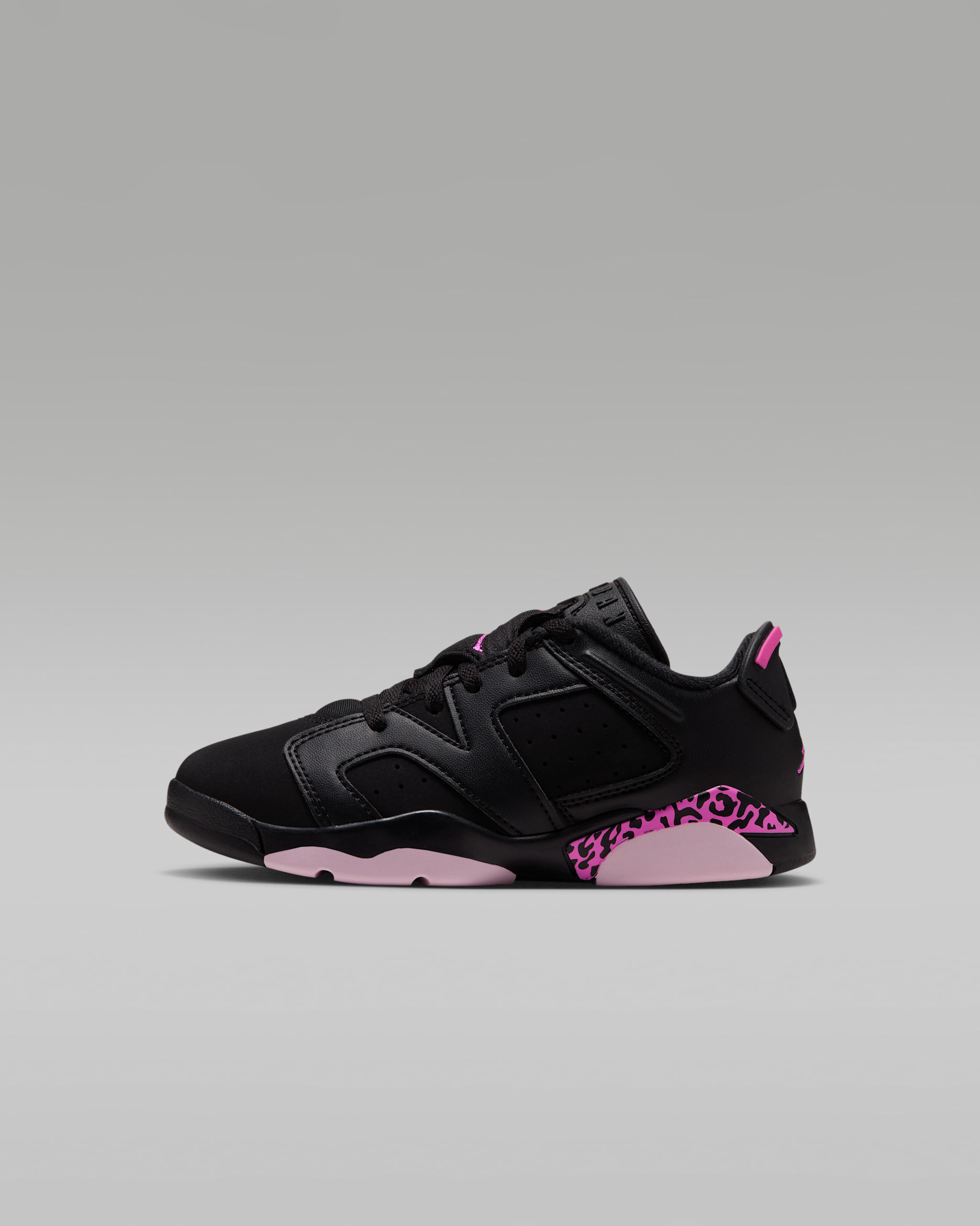Jordan 6 Retro Low Little Kids' Shoes - Black/Pink Foam/Laser Fuchsia