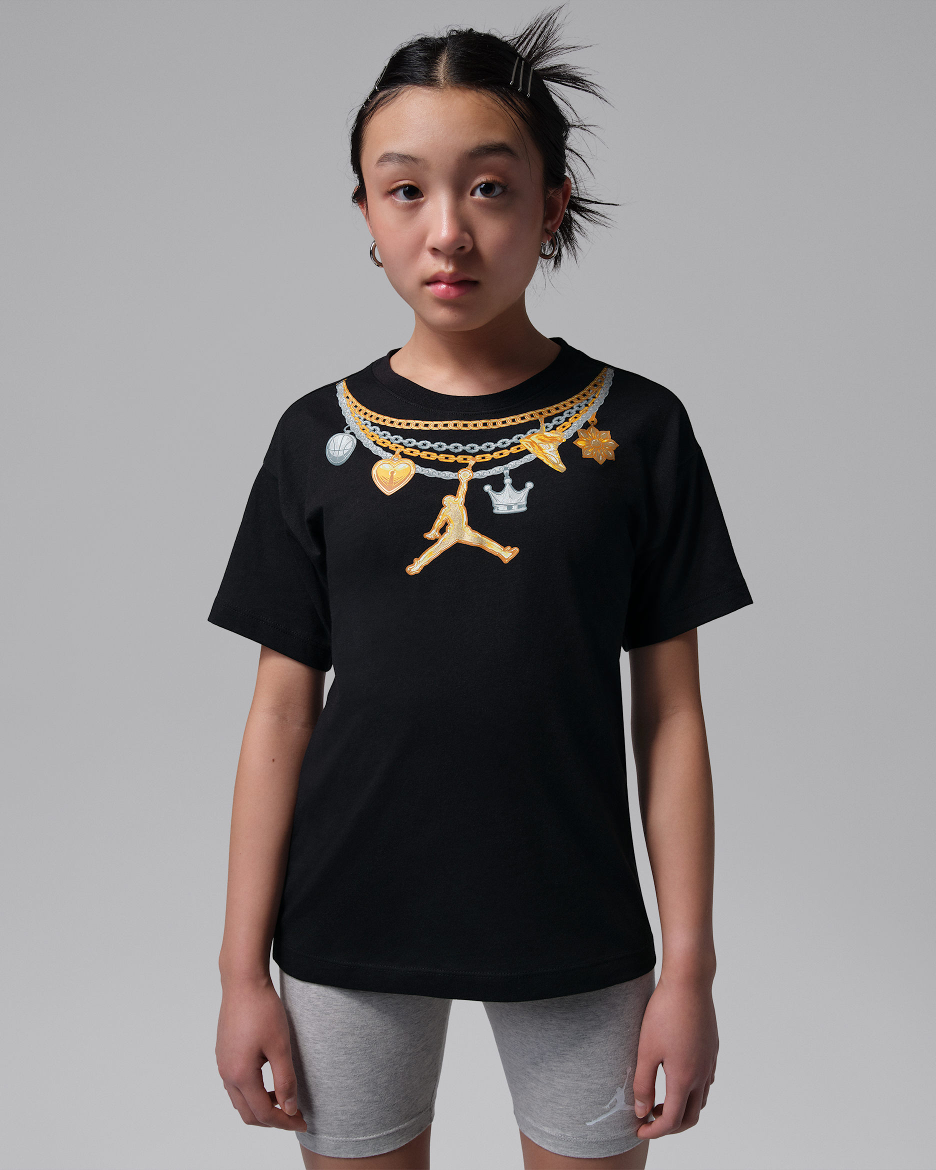Jordan Charm Necklace t-shirt för ungdom - Svart