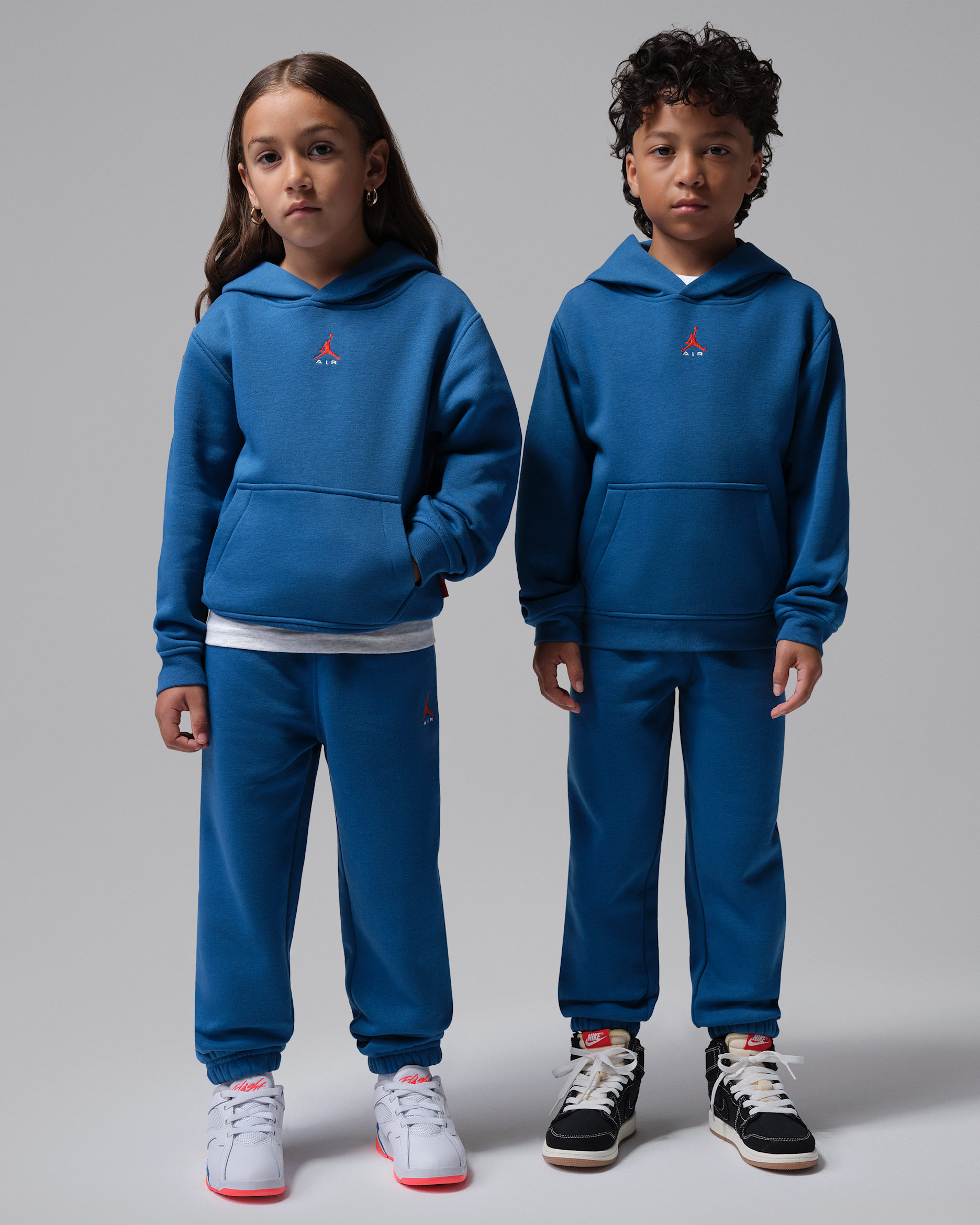 Jordan Brooklyn Fleece Younger Kids' 2-Piece Pullover Hoodie Set - True Blue