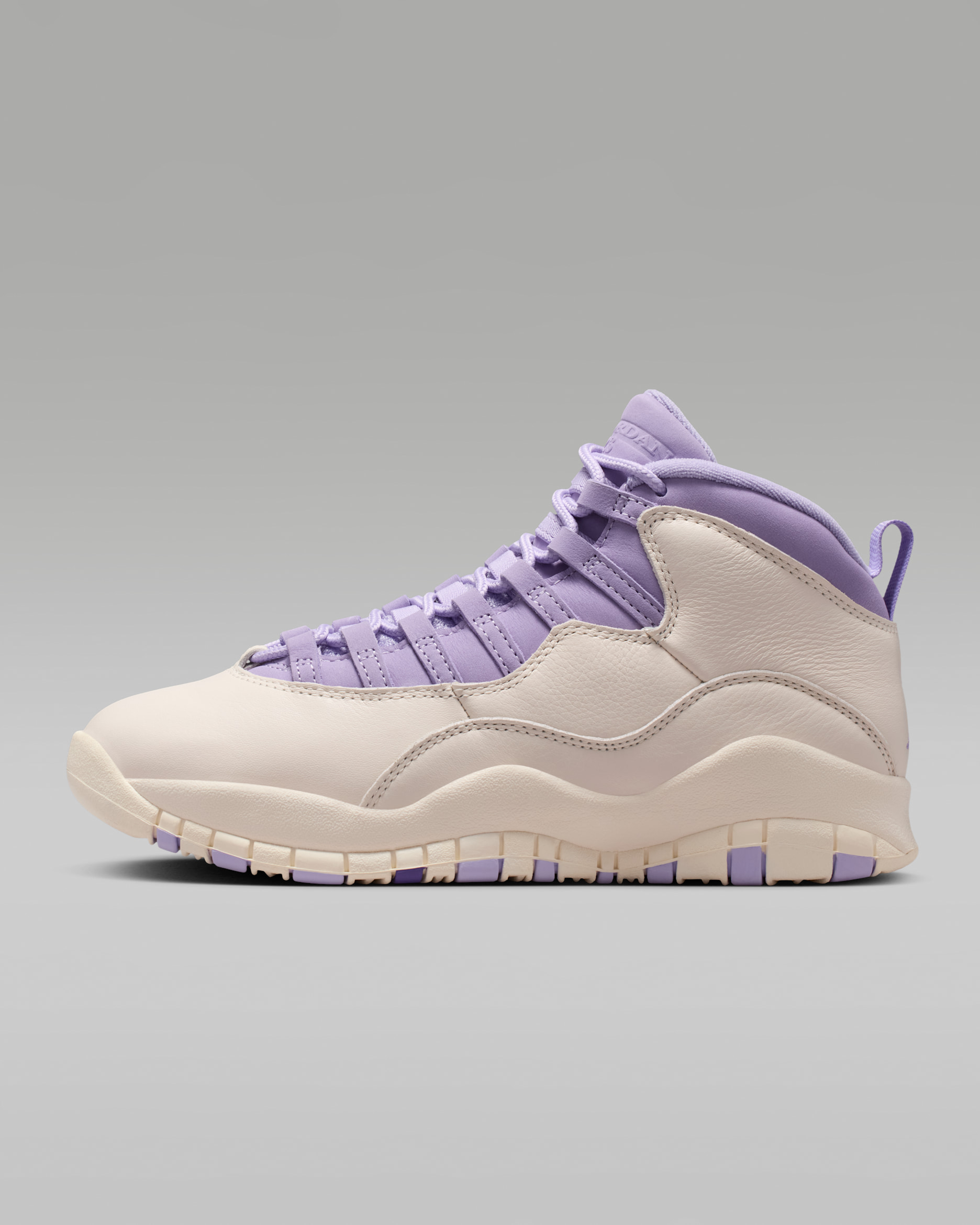 Air Jordan 10 Retro Women's Shoes - Chalk/Wild Grape/Hydrangeas