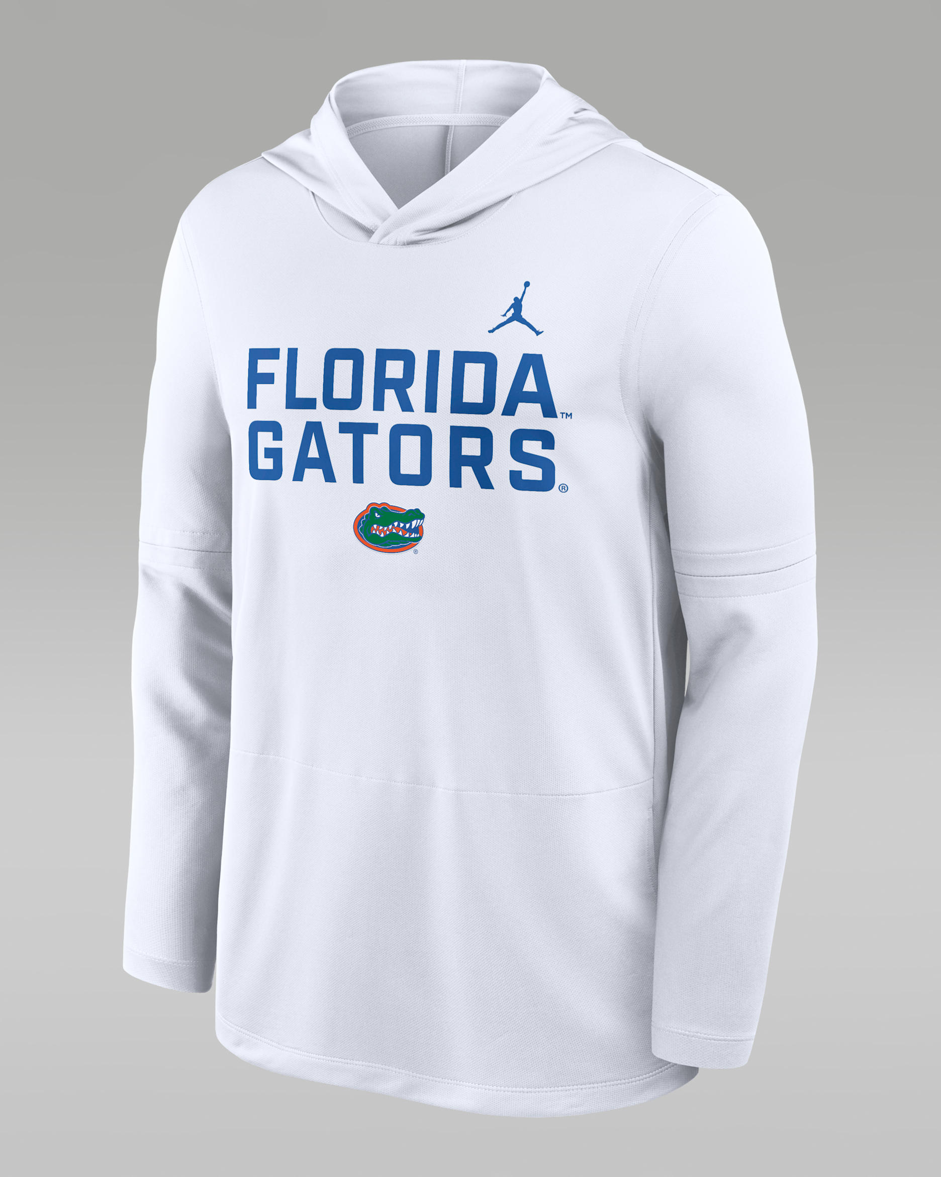 Florida Sideline Men's Jordan Brand Dri-FIT College Long-Sleeve Hooded Top - White
