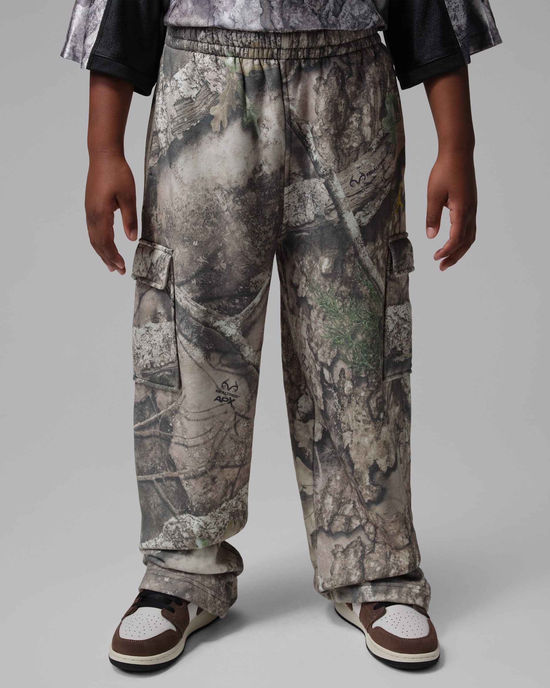 Jordan Older Kids' Brooklyn Realtree Printed Trousers - Swan