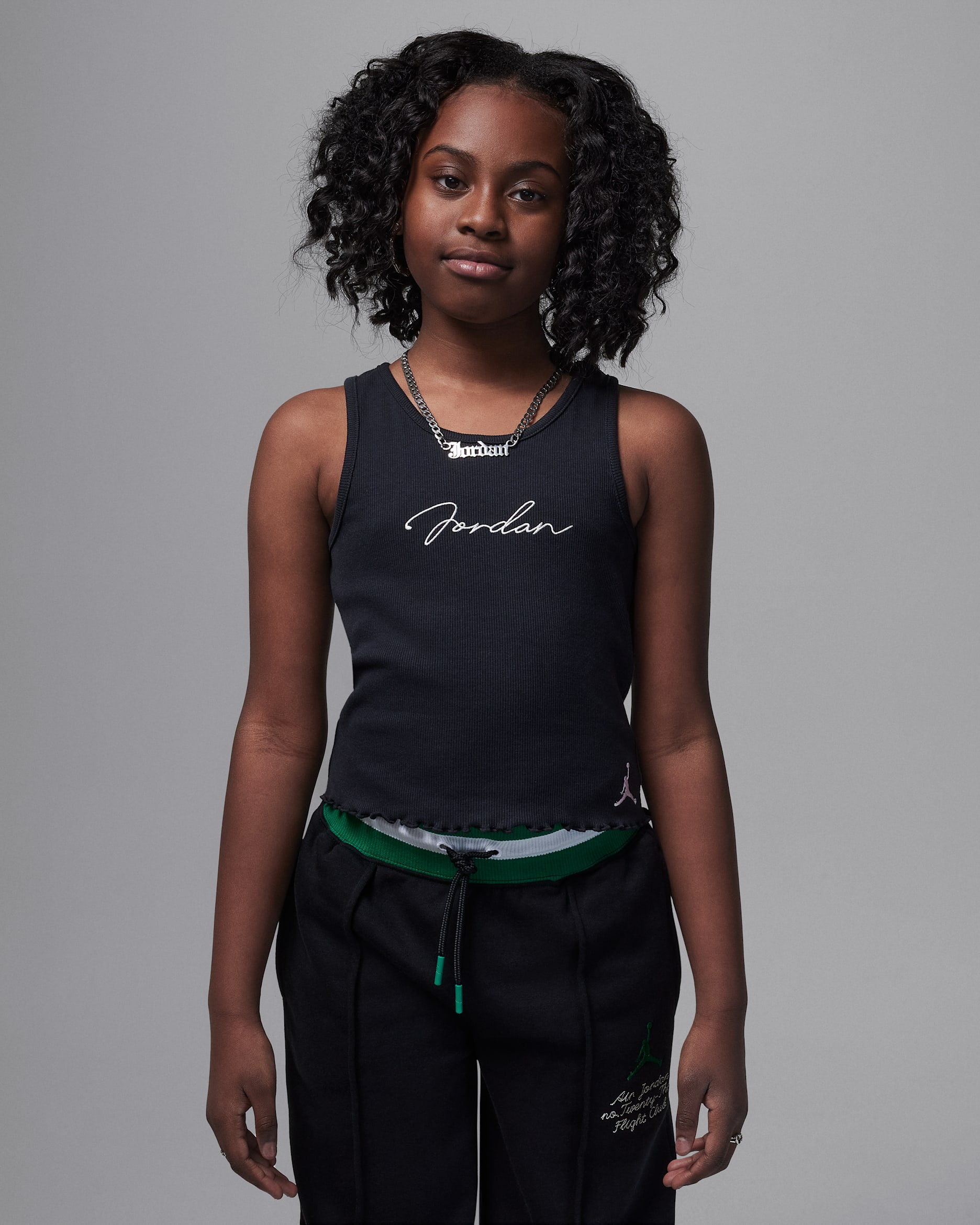 Jordan Big Kids' "Hidden In Plain Sight" Tank - Off Noir