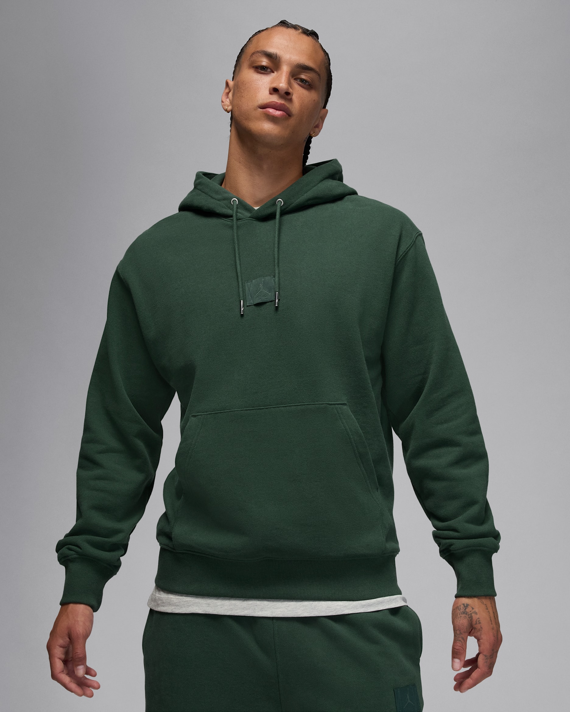 Sweat à capuche Jordan Flight Fleece pour homme - Midnight Green/Vintage Green