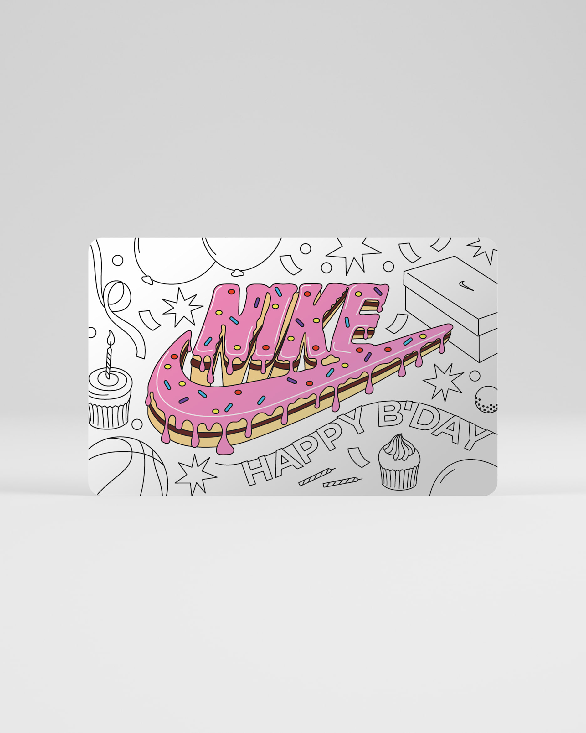 Nike Gift Card Mailed in a Mini Nike Shoebox - White