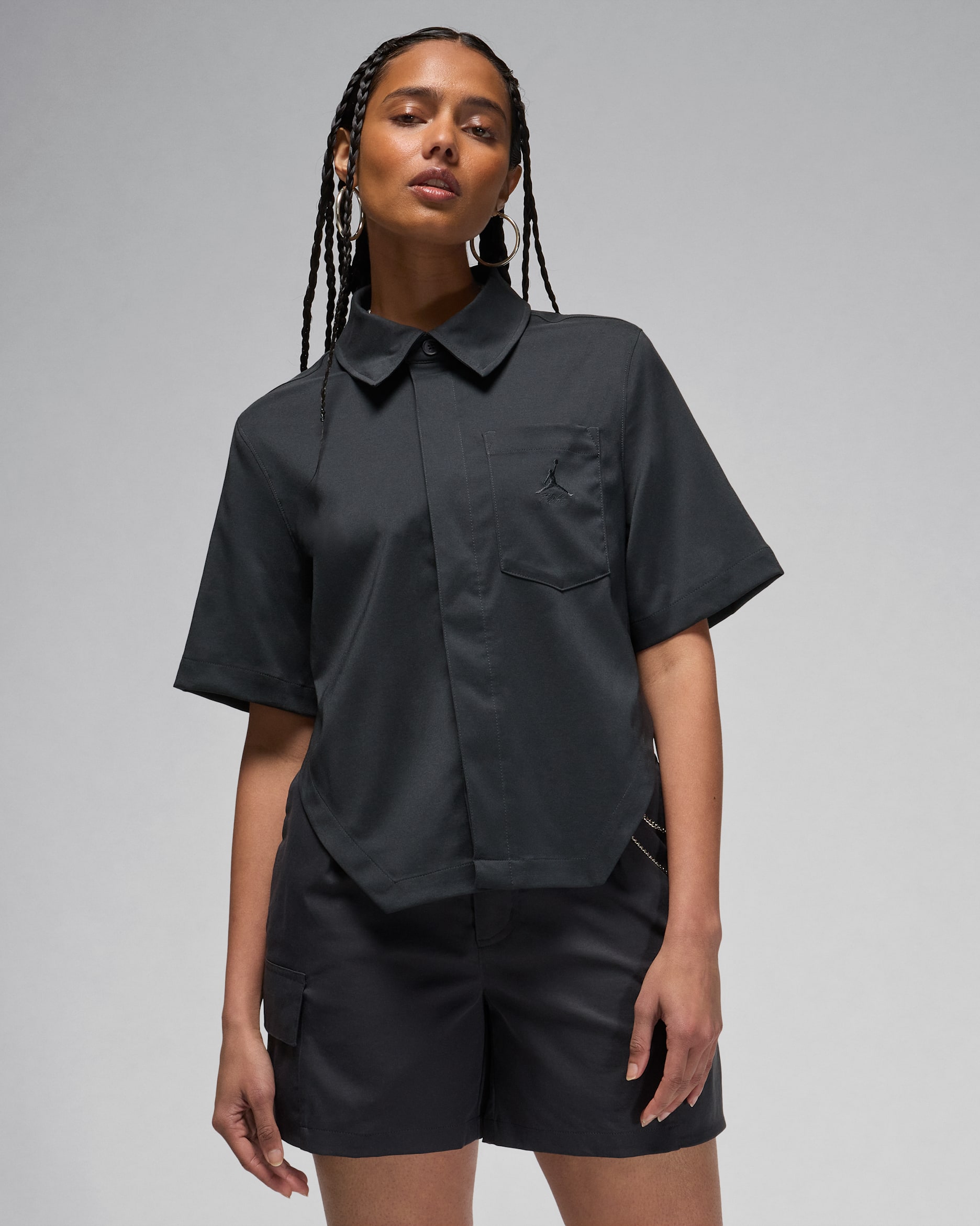 Jordan Women's Woven Crop Top - Off-Noir