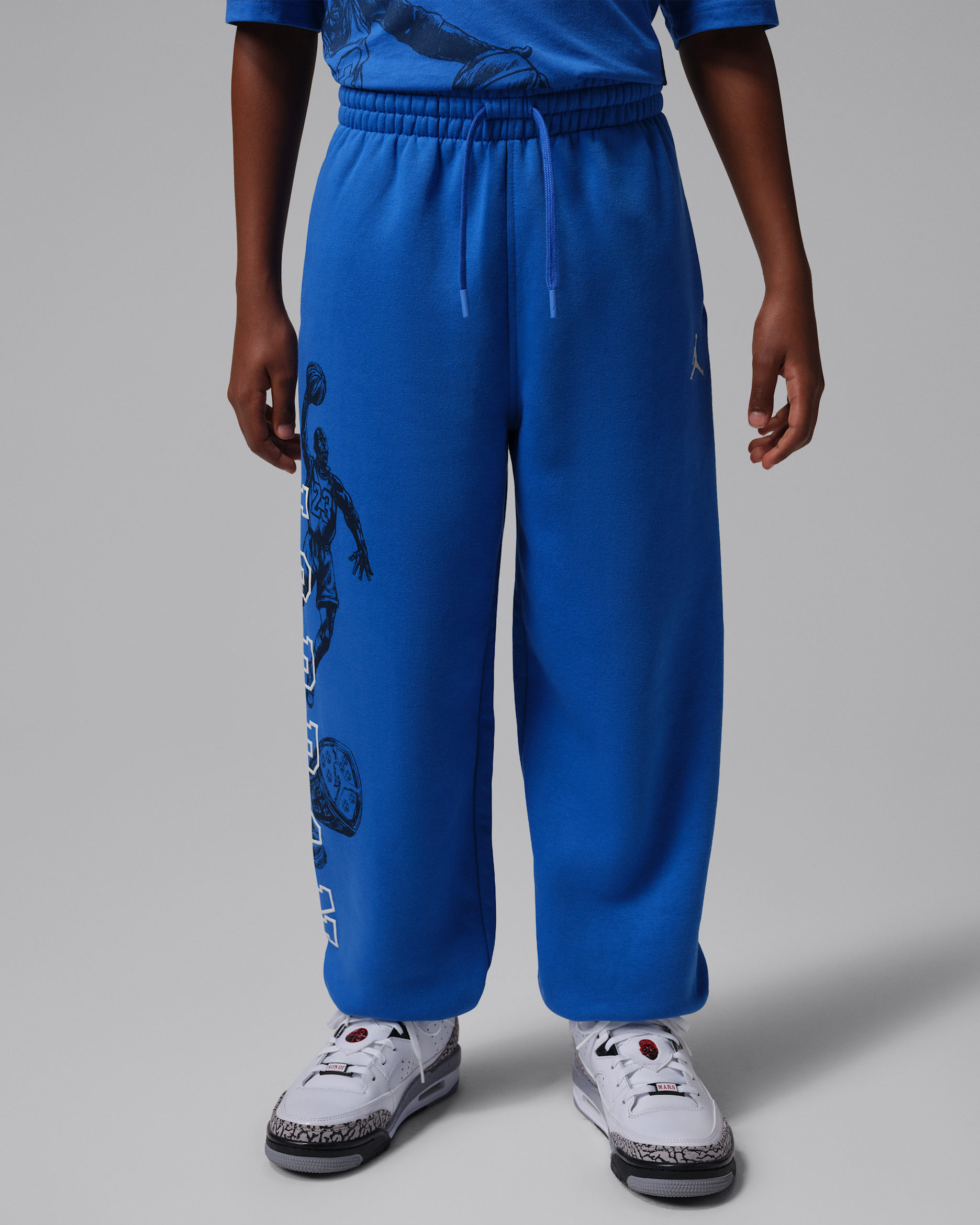 Jordan Big Kids' Brooklyn Fireside Fleece Joggers - Royal Blue