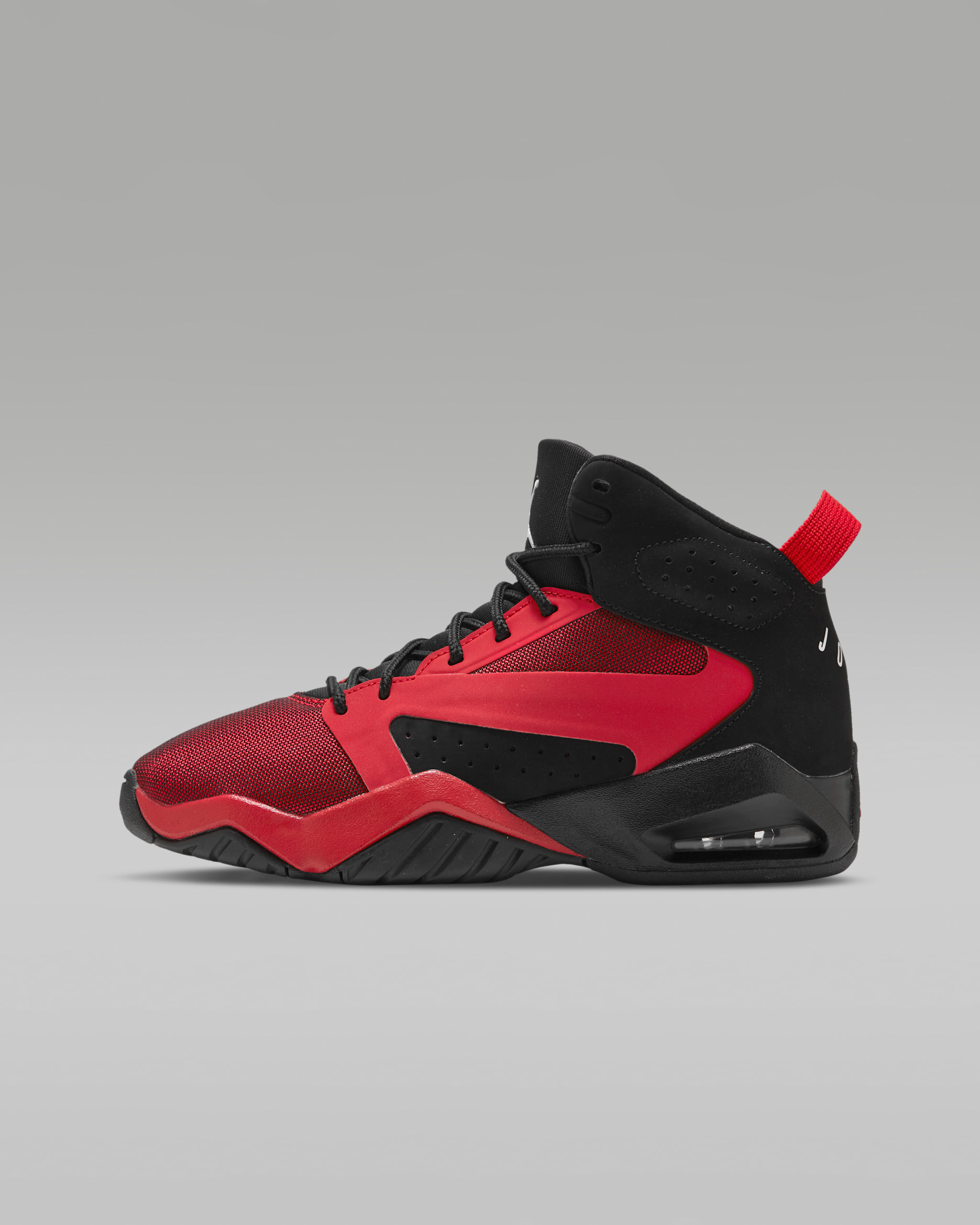 Tenis Jordan Lift Off para niños grandes - Negro/Blanco/Rojo gimnasio