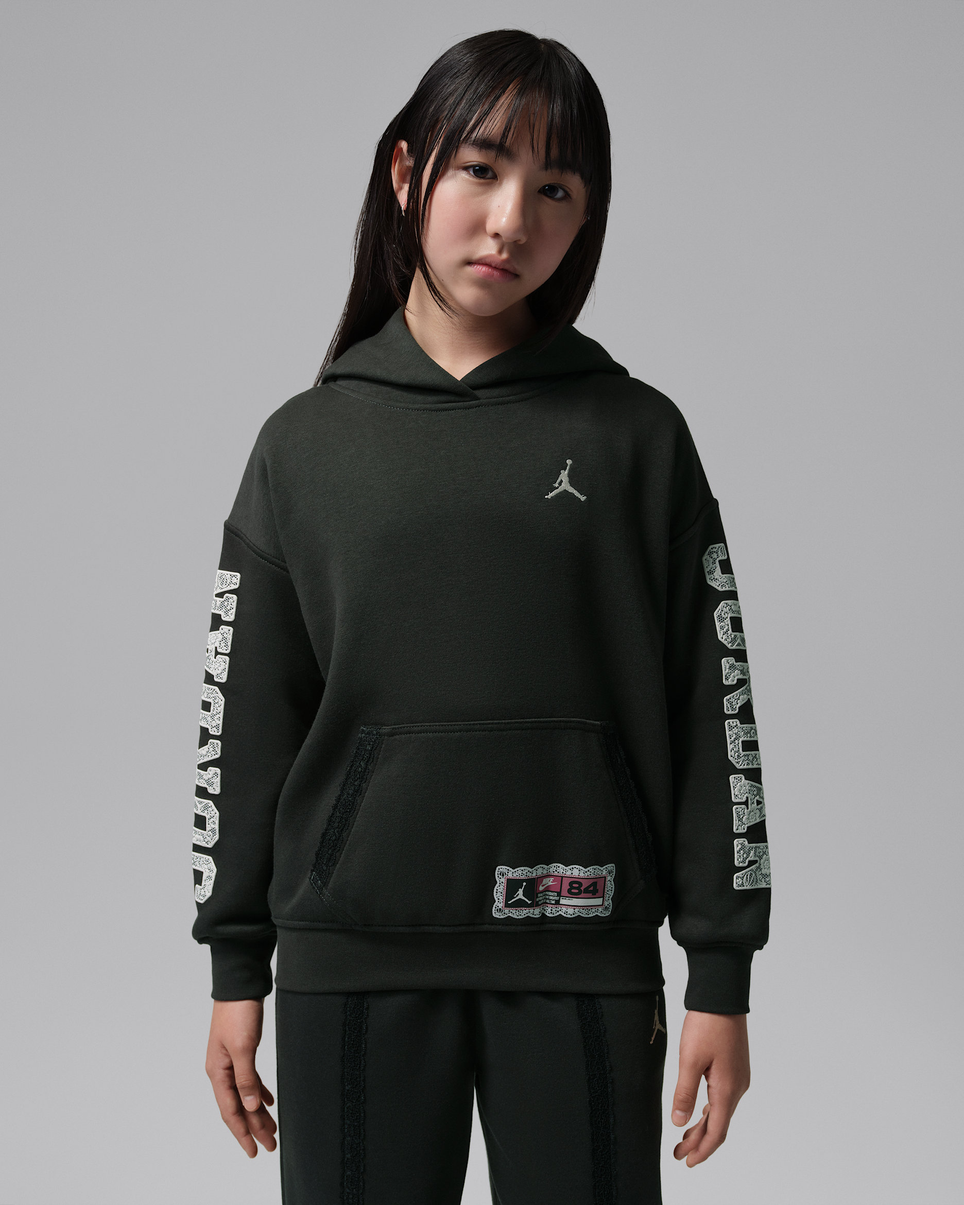 Jordan Older Kids' Pullover Hoodie - Off-Noir