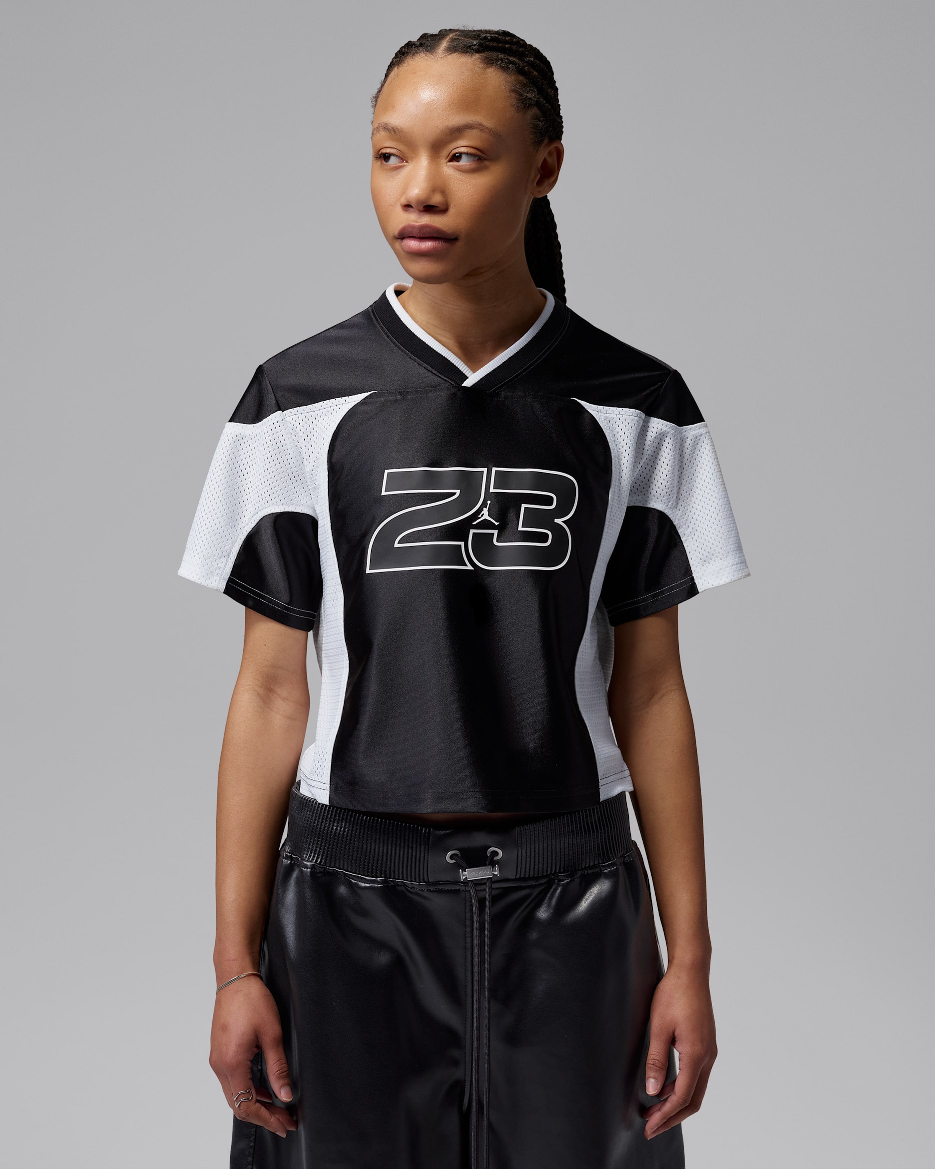 Jordan Flight Women's Jersey - Black/White/White