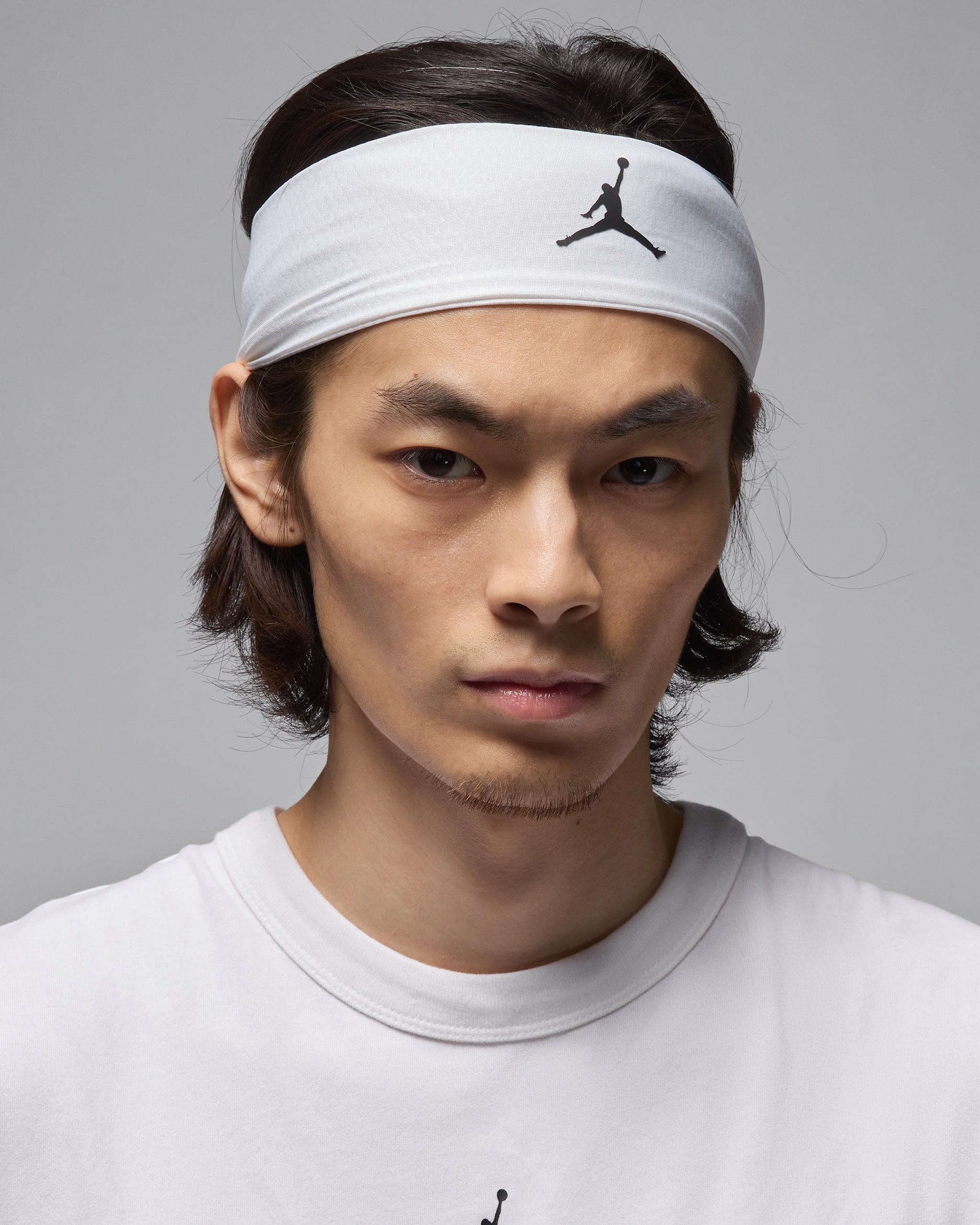 Jordan Dri-FIT Performance Sport Headband - White/Black