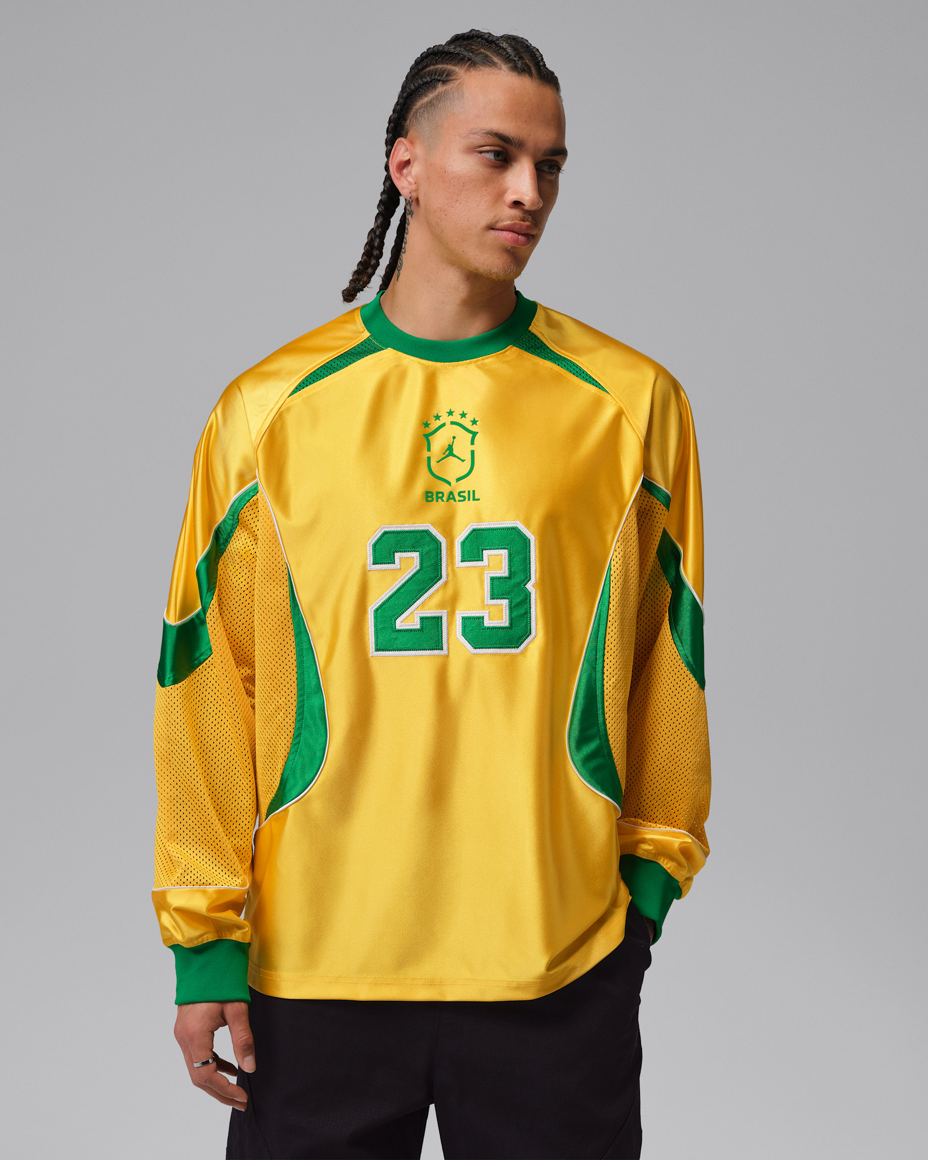 Jordan Torwartoberteil (Herren) - Varsity Maize/Lucky Green