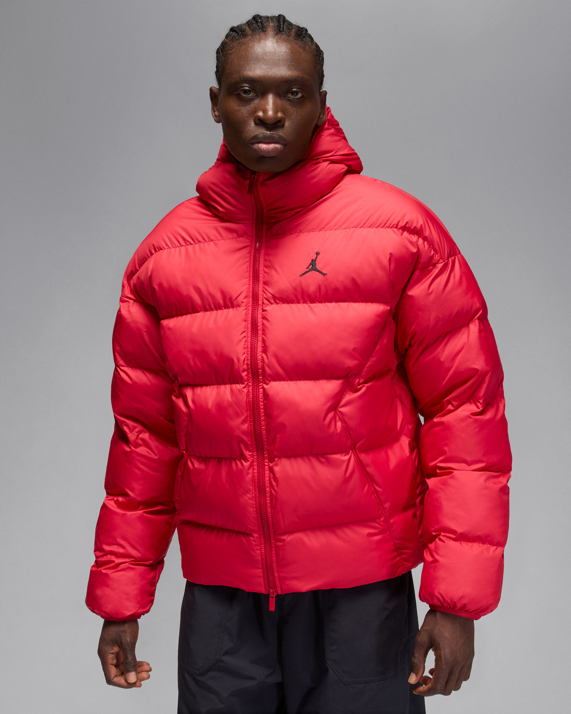 Jordan Brooklyn Men's Therma-FIT Puffer Jacket - Gym Red/Black