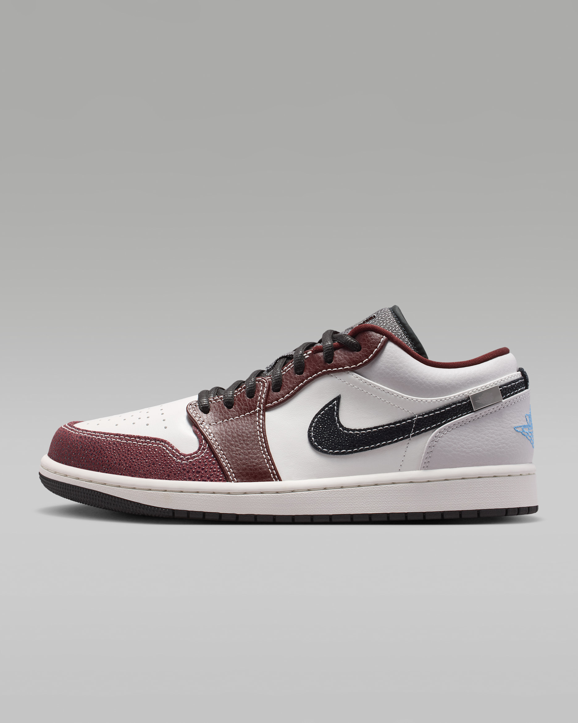 Air Jordan 1 Low Men's Shoes - Summit White/Summit White/Mystic Dates/Black
