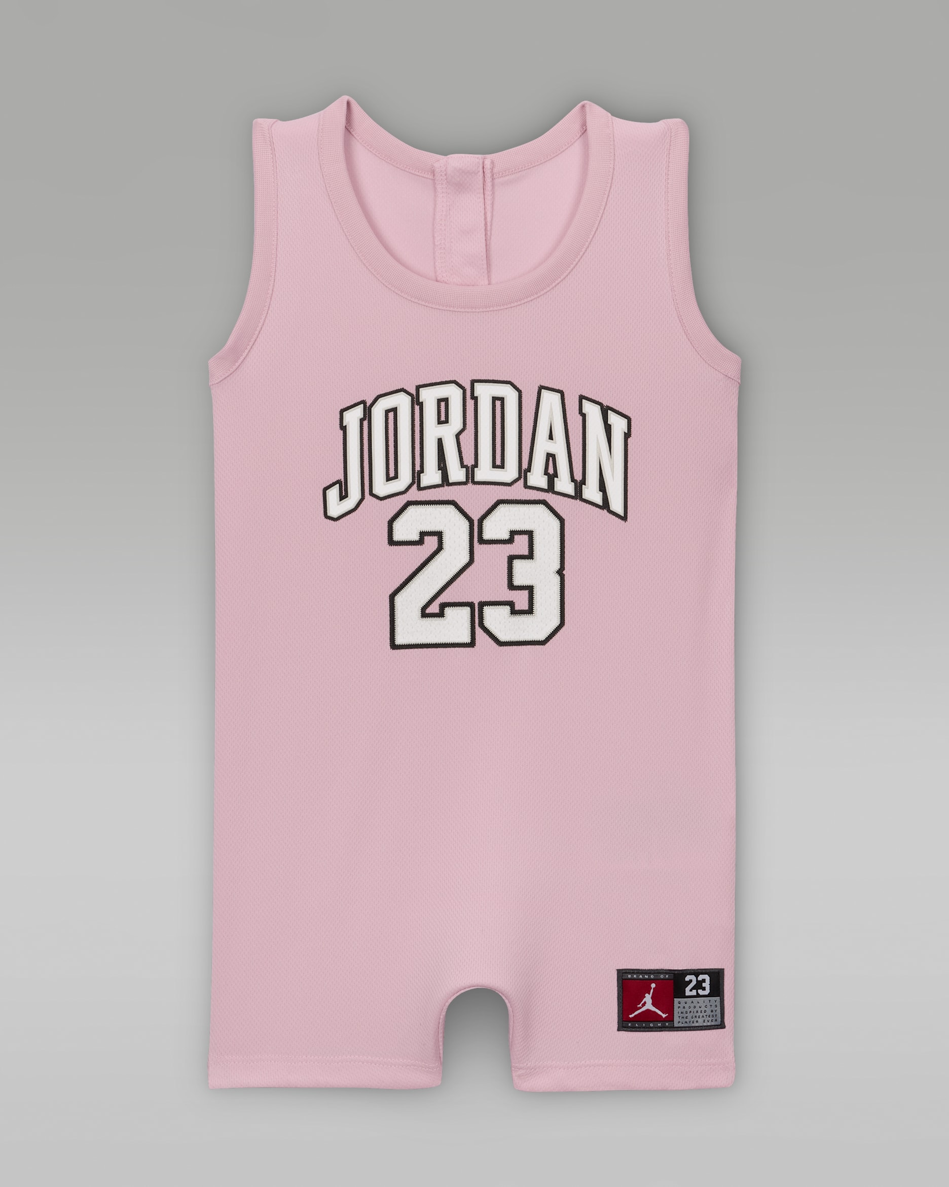Jordan Baby (12-24M) Jumpman 23 Jersey Romper - Pink Foam