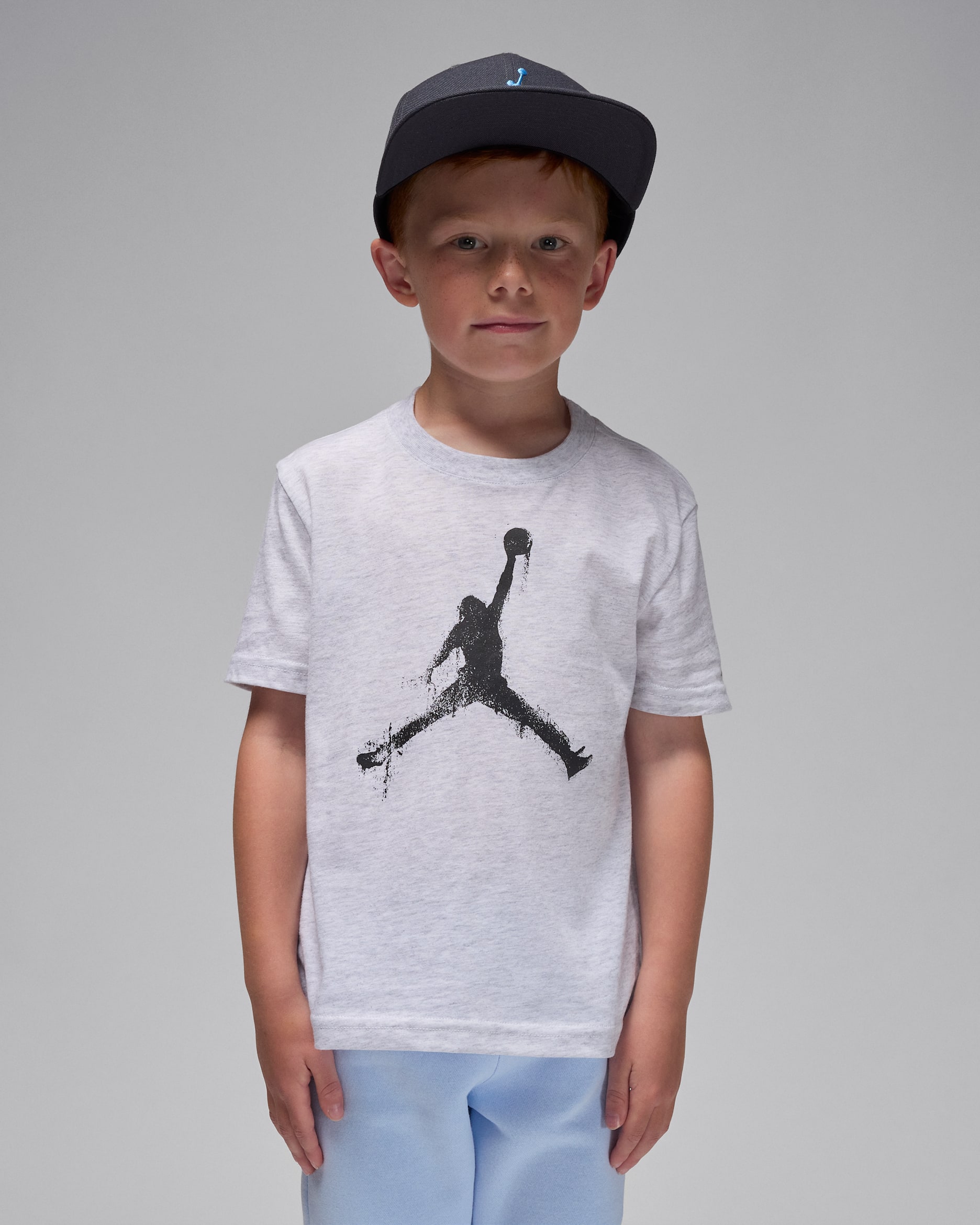 Jordan Flight Essentials Little Kids' Printed T-Shirt - Birch Heather