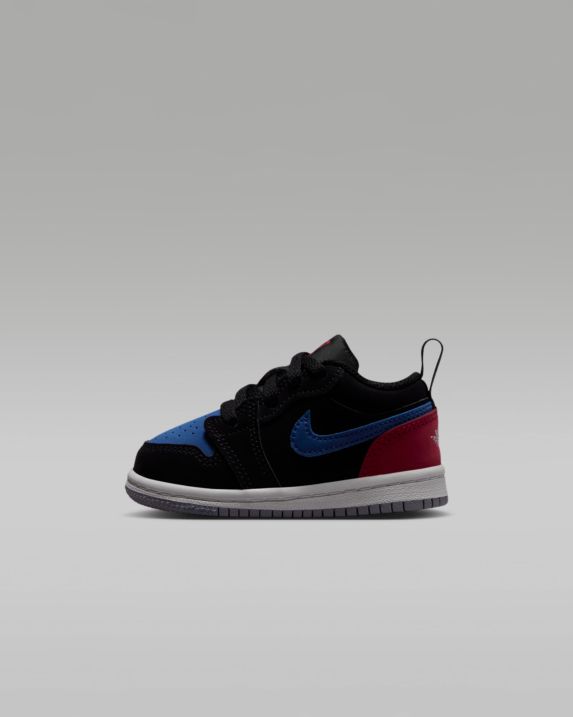 Jordan 1 Low Baby/Toddler Shoes - Black/True Blue/Varsity Red/Summit White