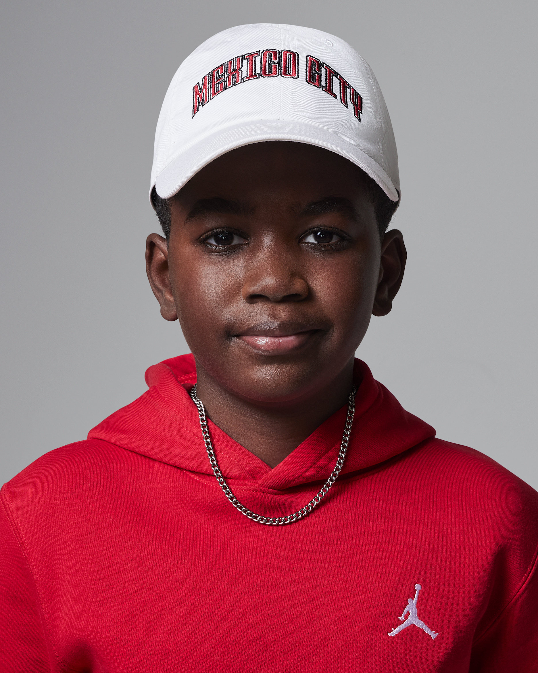 Gorra Mexico City sin estructura Jordan Club - Blanco/Rojo gimnasio