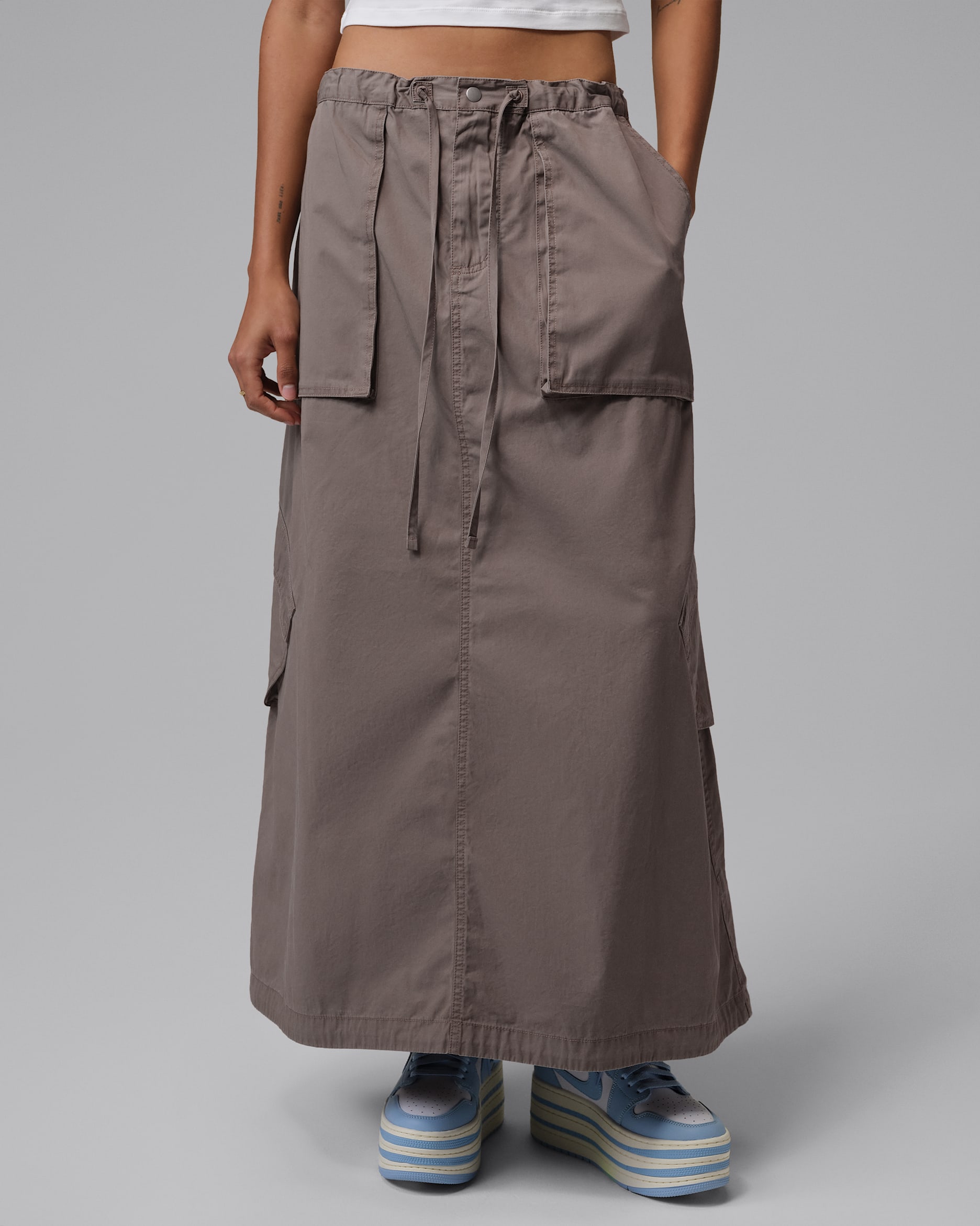 Jordan Chicago Women's Parachute Skirt - Olive Grey